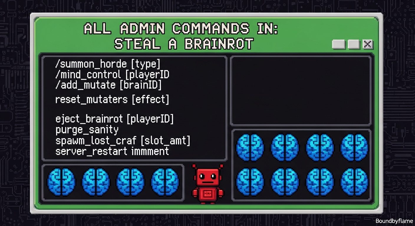 All Admin Commands in Steal a Brainrot