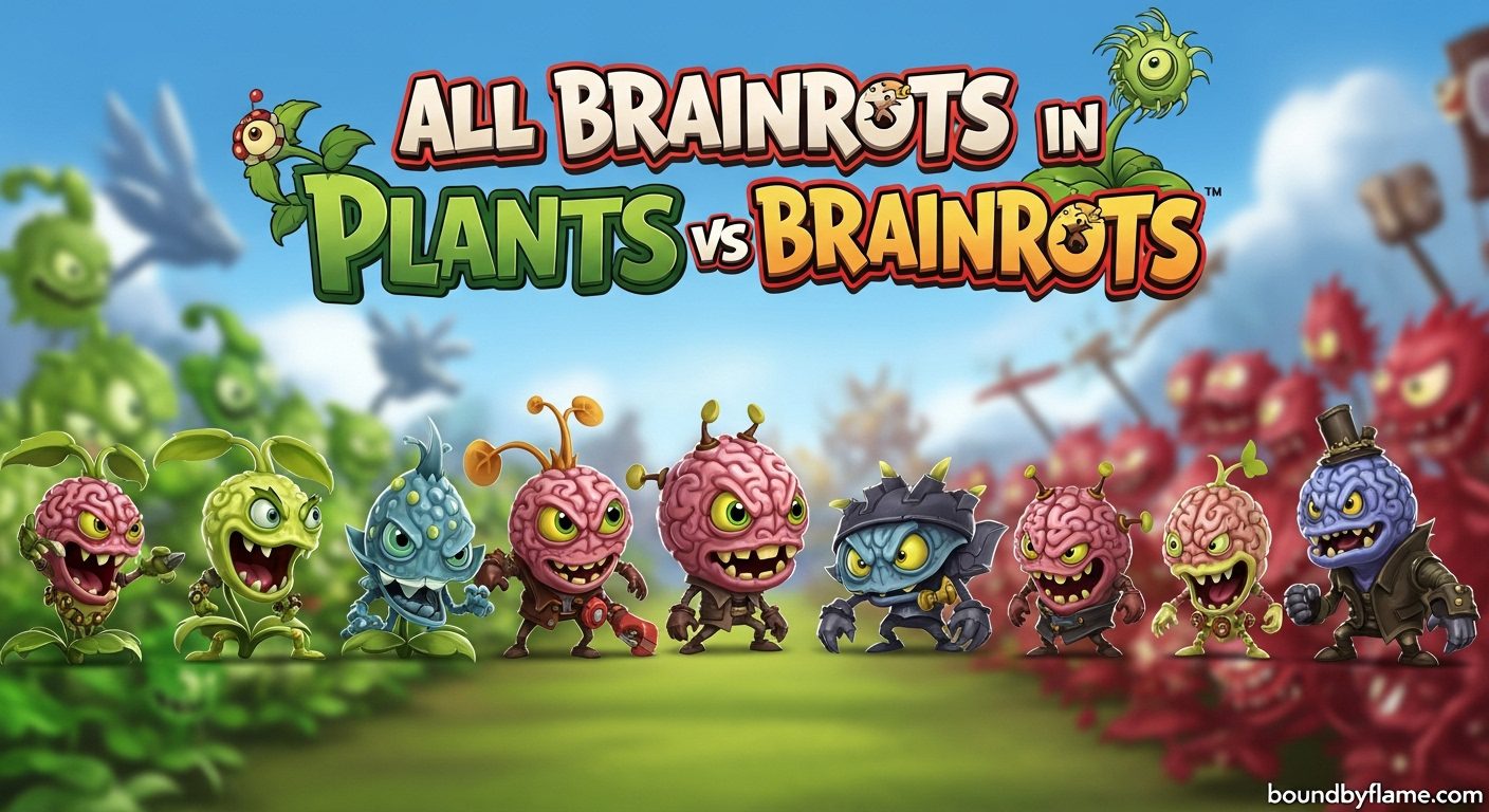 All Brainrots in Plants vs Brainrots