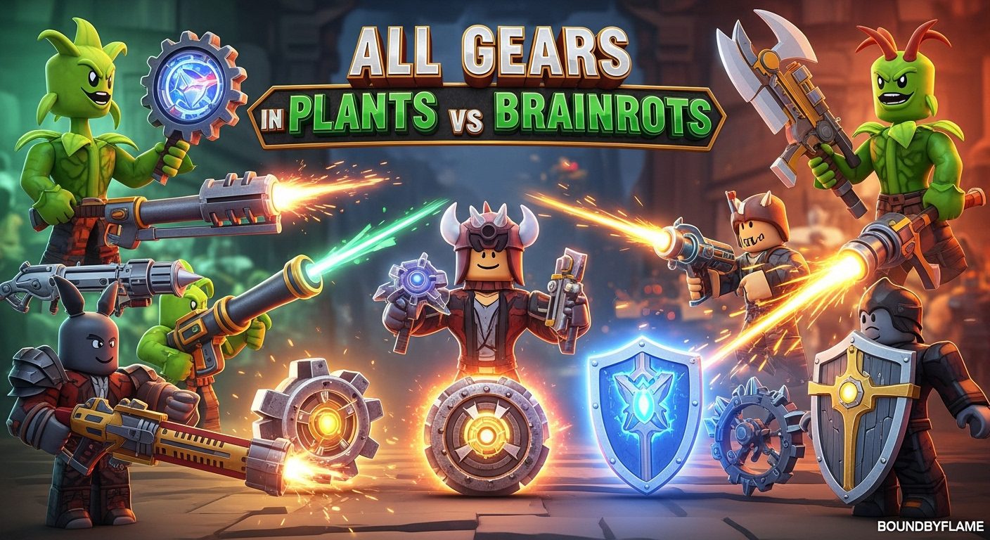 All Gears in Plants vs Brainrots