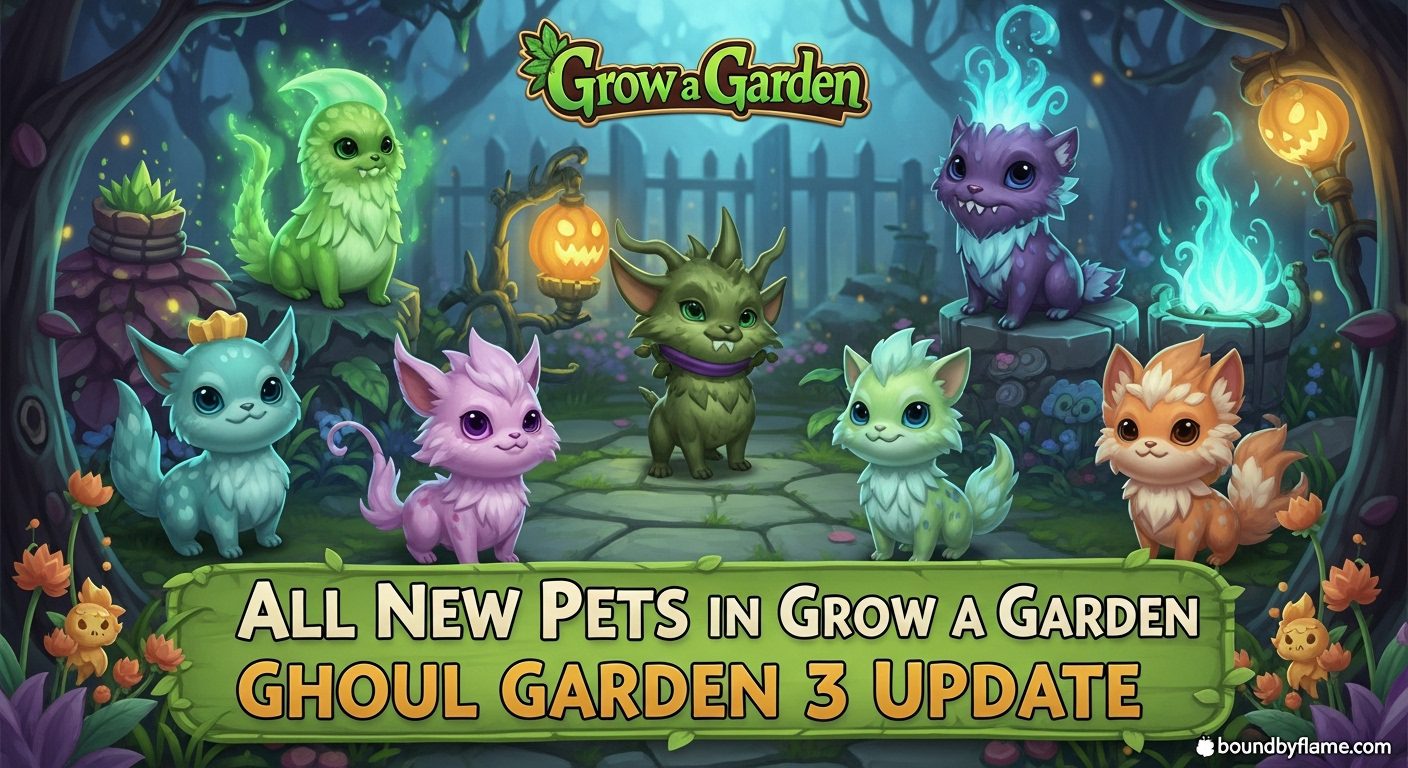 All New Pets in Grow a Garden Ghoul Garden 3 Update