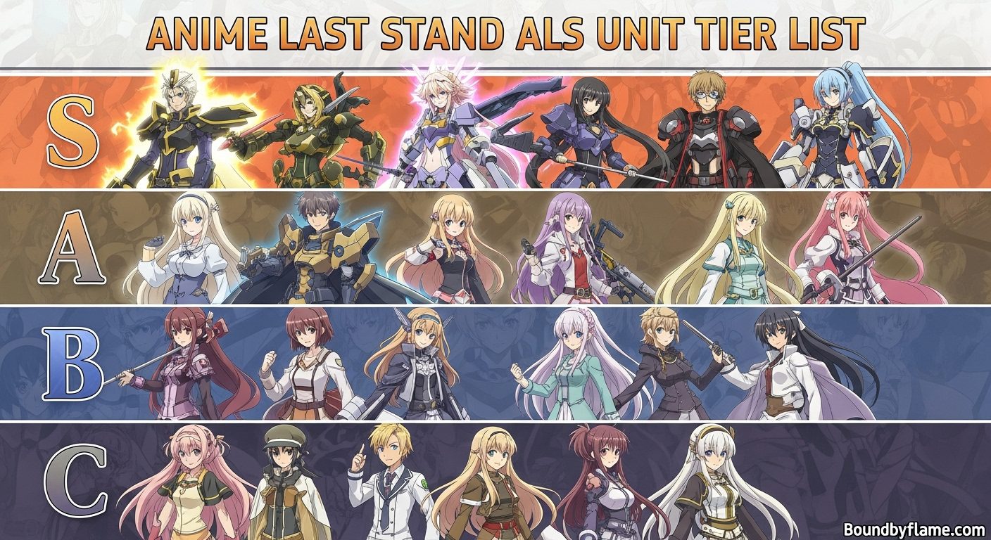 Anime Last Stand ALS Unit Tier List