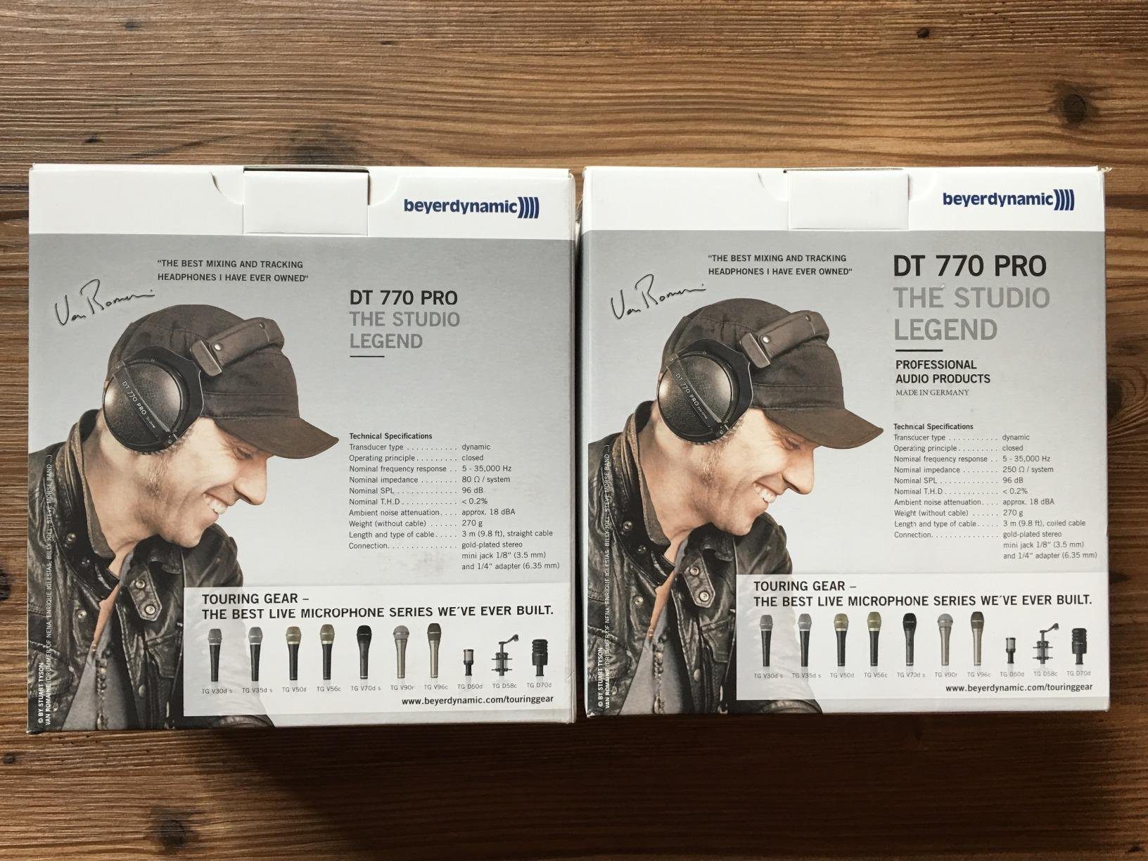 DT 770 Pro 250 ohm Closed-back Studio Mixing Headphones - Customer Photo 4