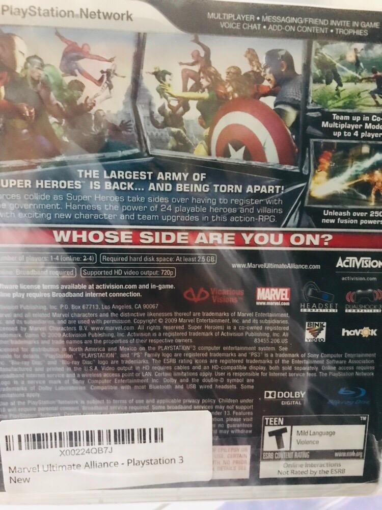 Marvel Ultimate Alliance - Playstation 3 Customer Review Marvel Ultimate Alliance - Playstation 3 - Customer Photo 2