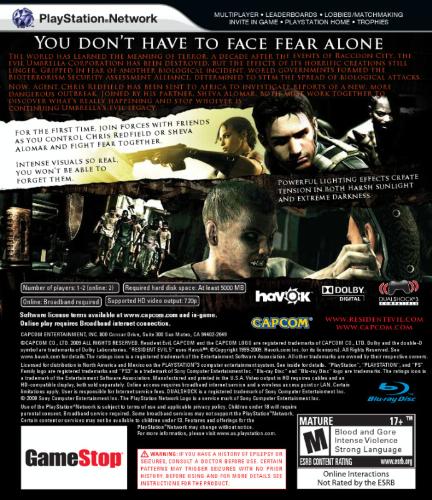 Resident Evil 5 - Playstation 3 Customer Review Resident Evil 5 - Playstation 3 - Customer Photo 1
