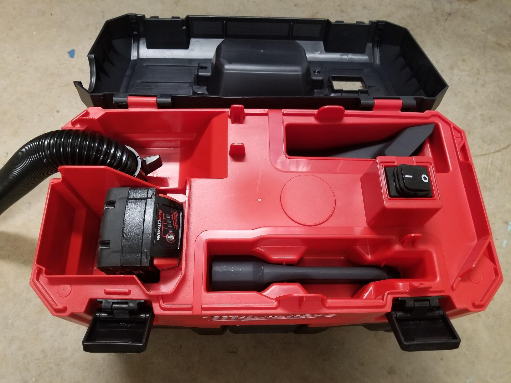 Milwaukee 0880-20 18-Volt Cordless Wet/Dry Vacuum, Red Customer Review Milwaukee 0880-20 18-Volt Cordless Wet/Dry Vacuum, Red - Customer Photo 1