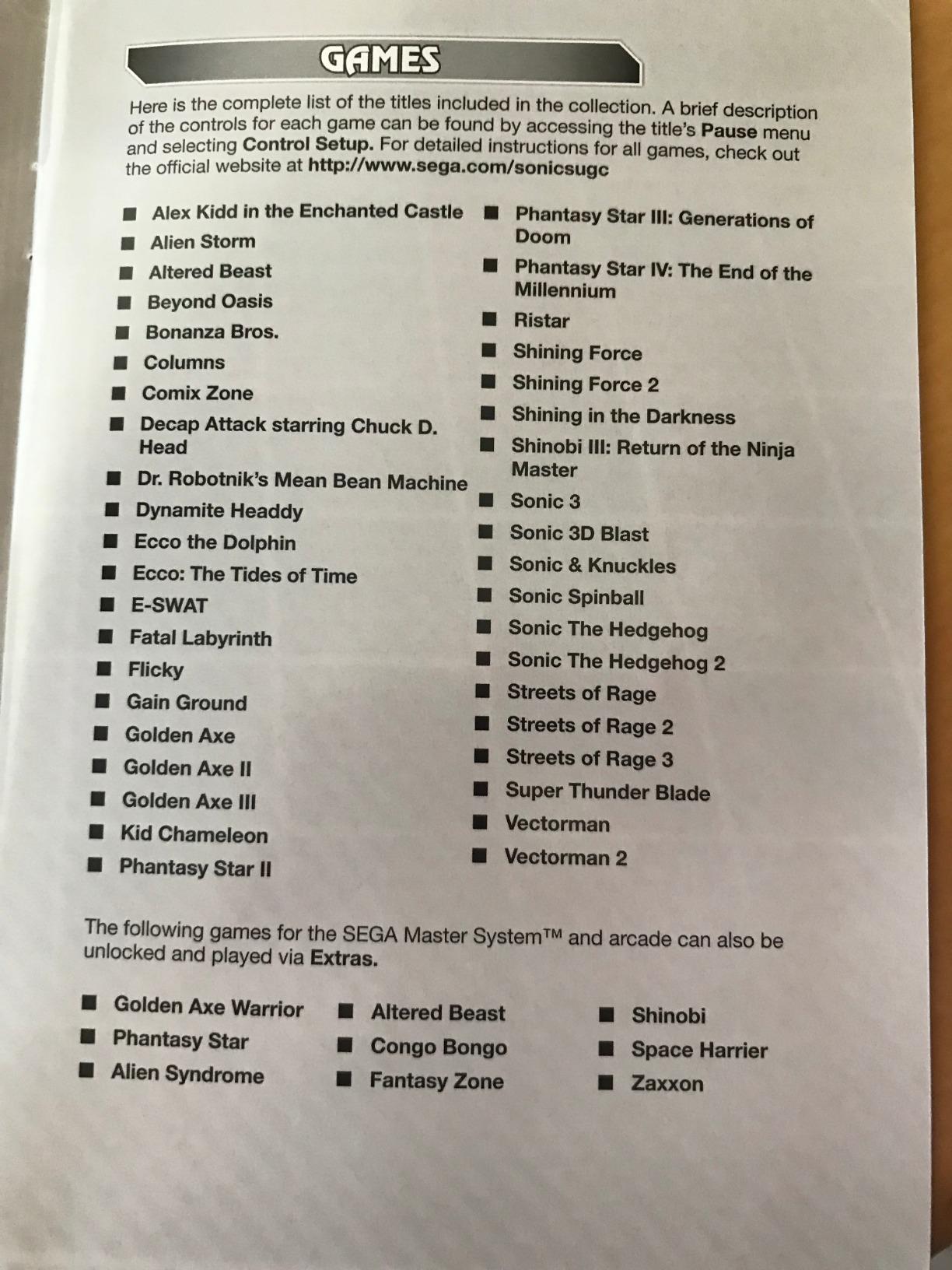 Sonic's Ultimate Genesis Collection (Platinum Hits) - Xbox 360 Customer Review Sonic's Ultimate Genesis Collection (Platinum Hits) - Xbox 360 - Customer Photo 2
