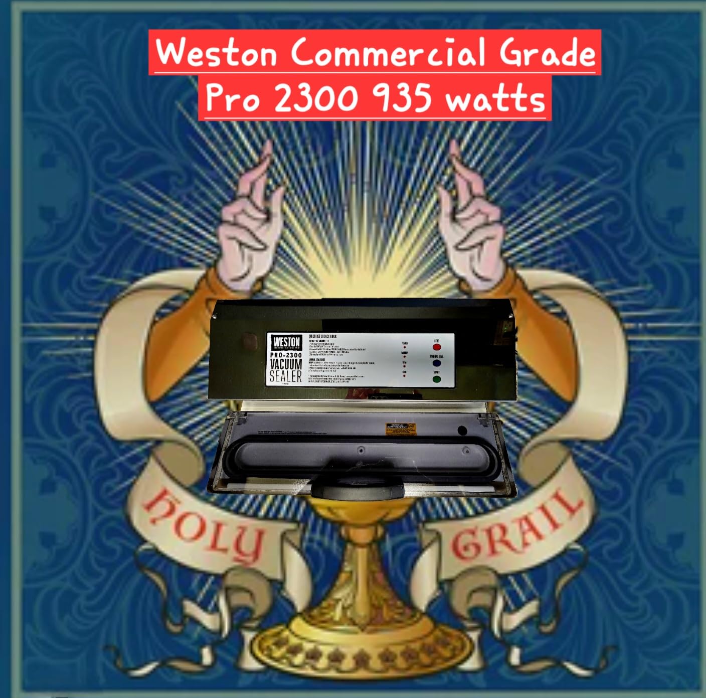 Weston Brands Vacuum Sealer Machine for Food Preservation & Sous Vide, Extra-Wide 5mm Bar for Sealing Bags up to 16 Weston Brands Vacuum Sealer Machine for Food Preservation & Sous Vide, Extra-Wide 5mm Bar for Sealing Bags up to 16