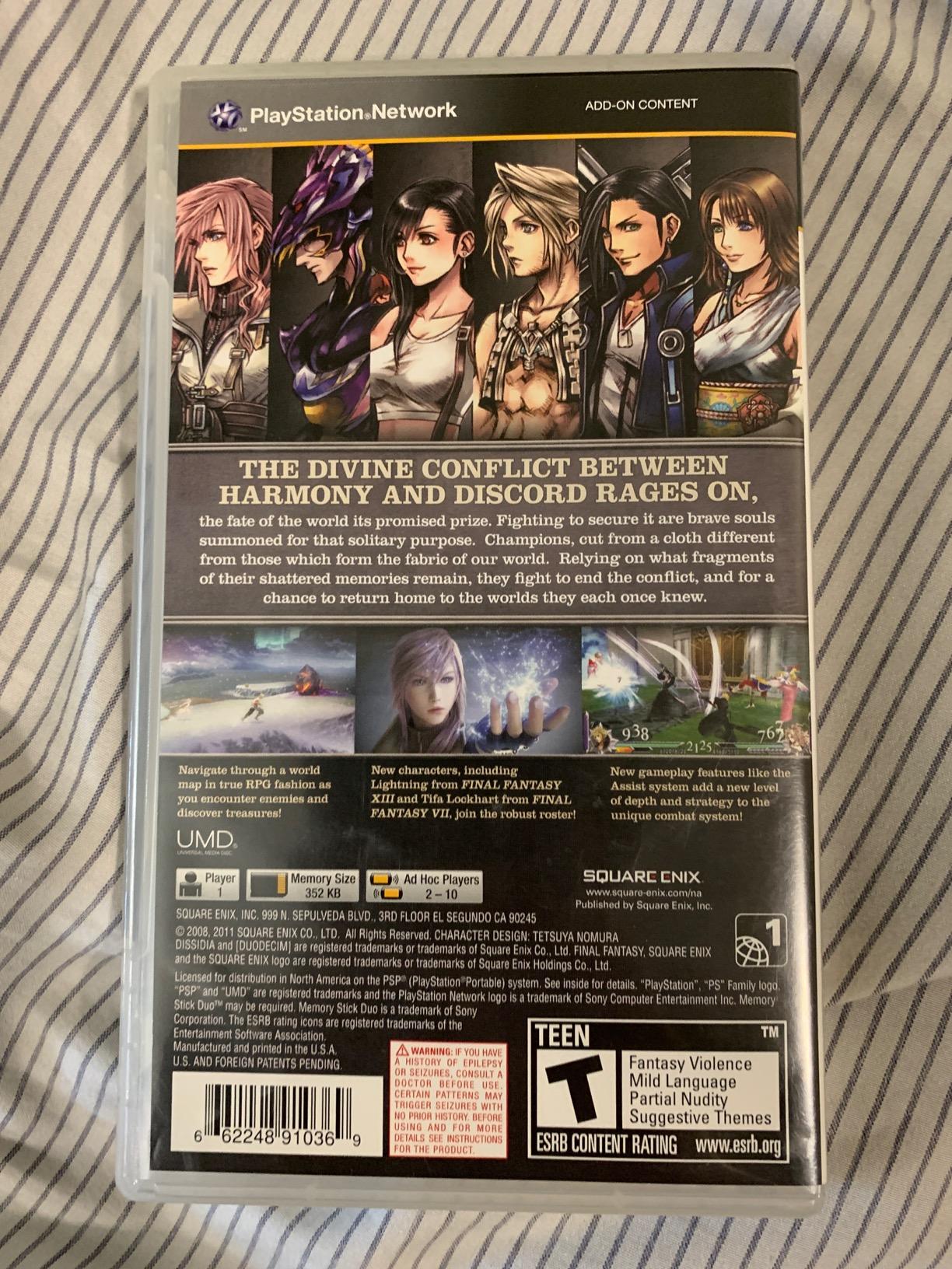 Dissidia 012 [duodecim] Final Fantasy - Sony PSP - Customer Photo 3