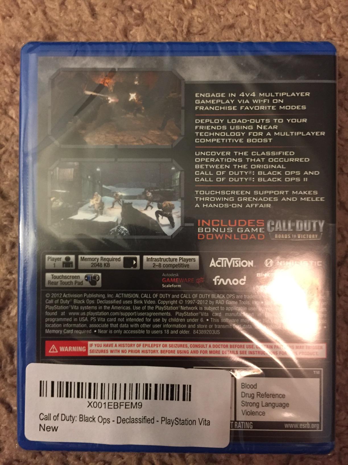 Call of Duty: Black Ops - Declassified - PlayStation Vita - Customer Photo 1