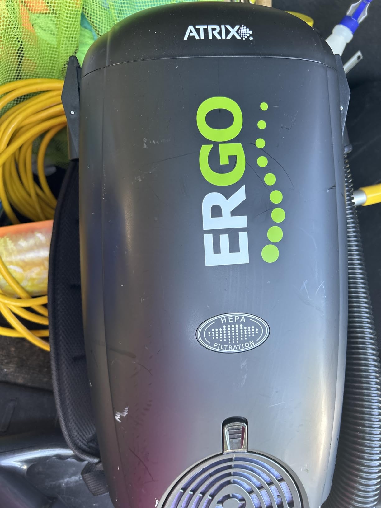 Atrix VACBP1 Ergonomic Backpack Vacuum Cleaner - 8-Quart HEPA Filter, 1400W Portable Small Vacuum for Multi-Use - Includes Attachments: 6' Hose, Blower Nozzles, Wand, Brushes - Customer Photo 1