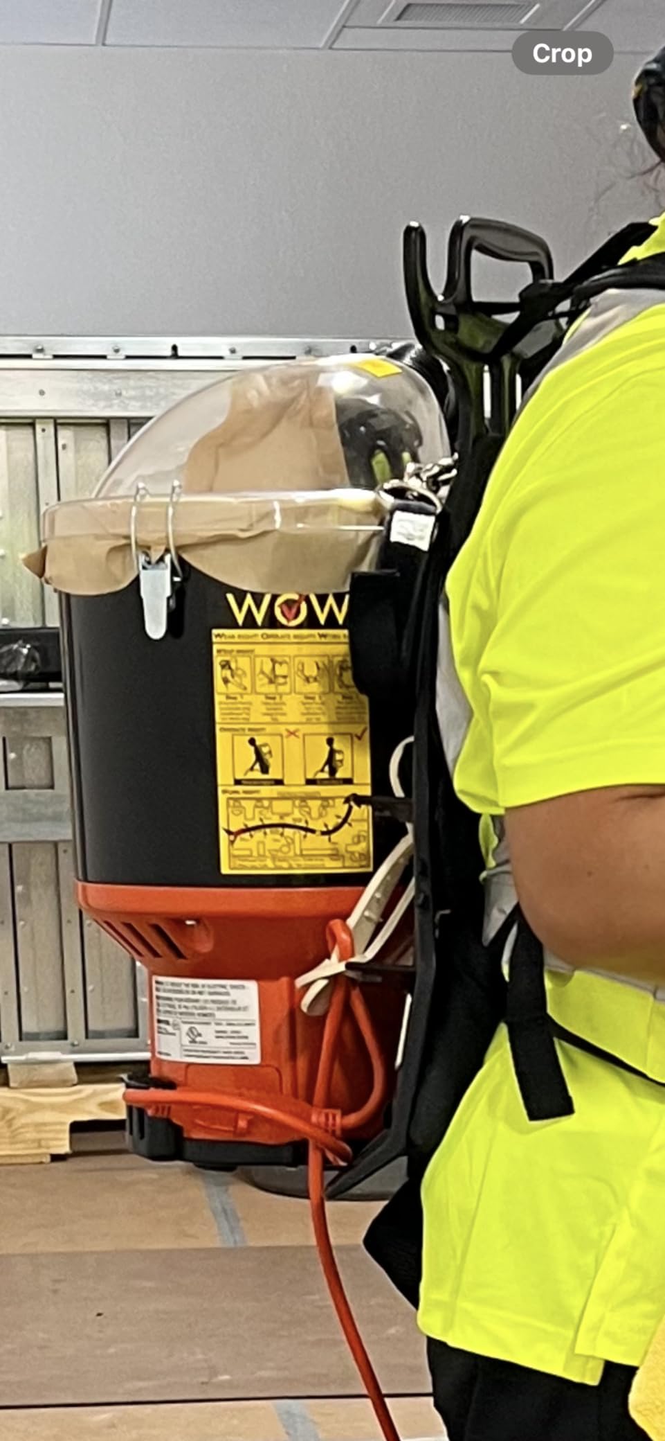 Hoover Commercial Shoulder Vac Pro Backpack Bagged Vacuum Cleaner, with HEPA Media Filter, Lightweight with Extra Long Cord, Chiropractic Design, for Carpet and Hard Floors, C2401, Black Customer Review Hoover Commercial Shoulder Vac Pro Backpack Bagged Vacuum Cleaner, with HEPA Media Filter, Lightweight with Extra Long Cord, Chiropractic Design, for Carpet and Hard Floors, C2401, Black - Customer Photo 2