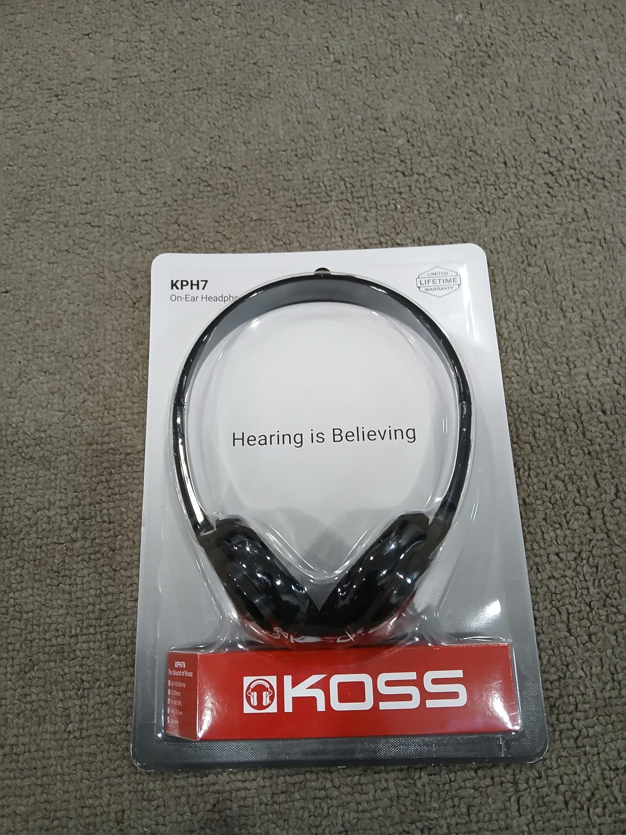 Koss KPH7 Lightweight Portable Headphone, Black Customer Review Koss KPH7 Lightweight Portable Headphone, Black - Customer Photo 1