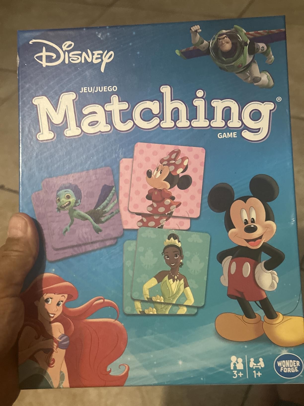Wonder Forge Disney Matching Game – Fun Memory Game for Boys & Girls Ages 3 and Older - Featuring Classic Disney Characters – Preschool Learning Toy - Customer Photo 1