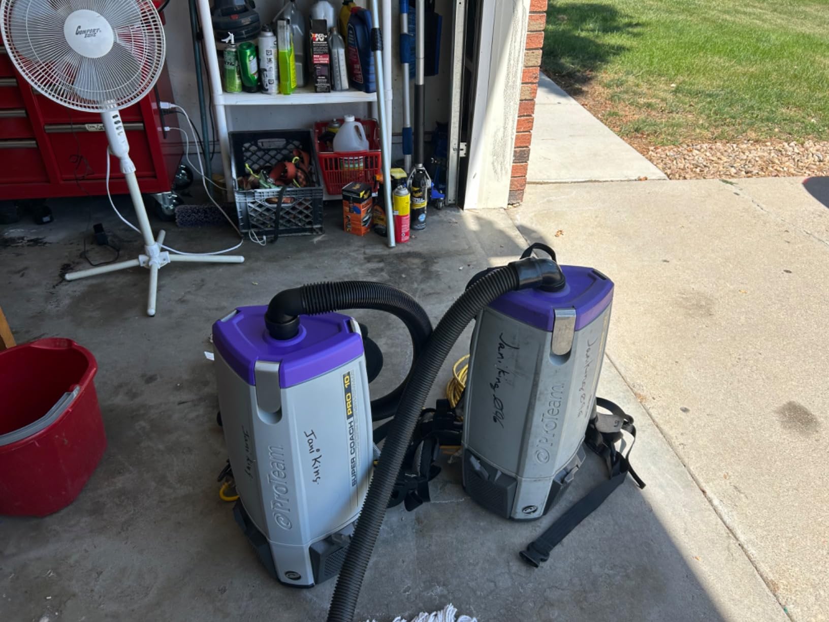 ProTeam Super Coach Pro 6 Backpack Vacuum Commercial with 2 Piece Wand Tool Kit, 6 Quart, Corded, 107308 - Customer Photo 1