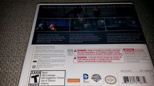 Batman: Arkham Origins Blackgate - PlayStation Vita - Customer Photo 2