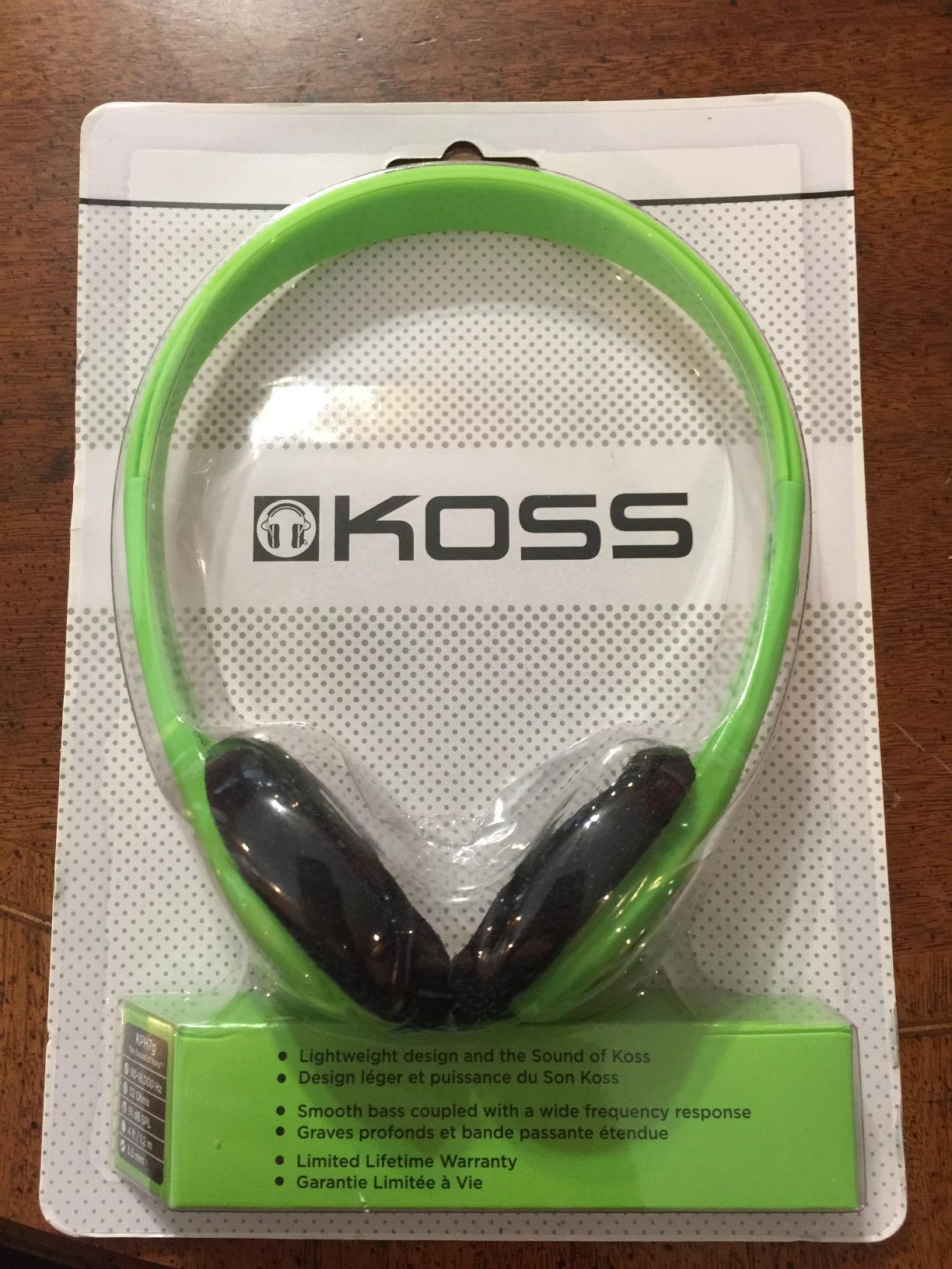 Koss KPH7G Portable On-Ear Headphone with Adjustable Headband - Green, 8.7 x 6.2 x 2.0 - Customer Photo 2