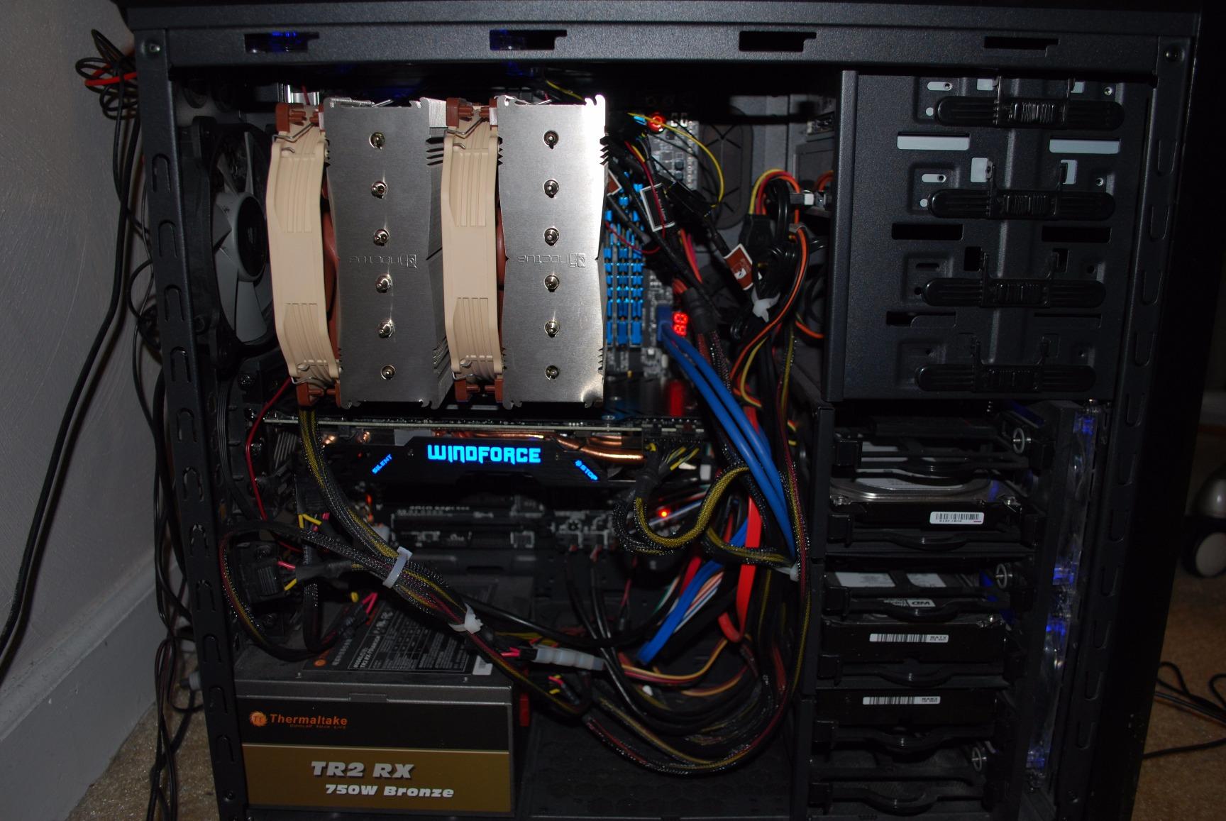 Noctua NH-D15, Premium CPU Cooler with 2X NF-A15 PWM 140mm Fans (Brown) Customer Review Noctua NH-D15, Premium CPU Cooler with 2X NF-A15 PWM 140mm Fans (Brown) - Customer Photo 5