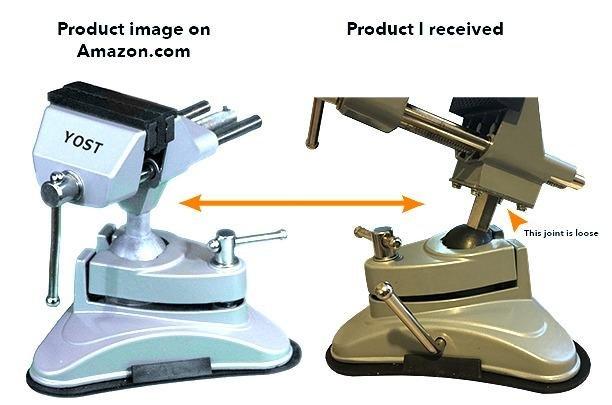 Yost Tools Yost V-275 Portable Vacuum Base Vise, Pivots Multi-Angle, 2.75
