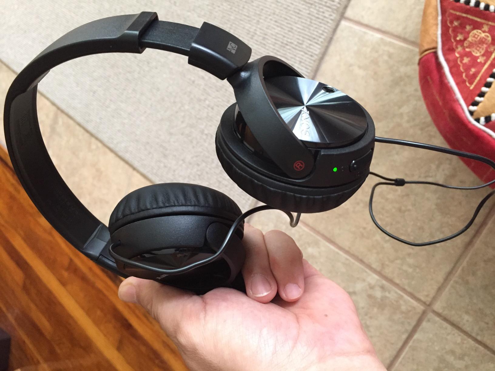 Sony MDRZX110NC Noise Canceling On Ear Headphones, Black - Customer Photo 1