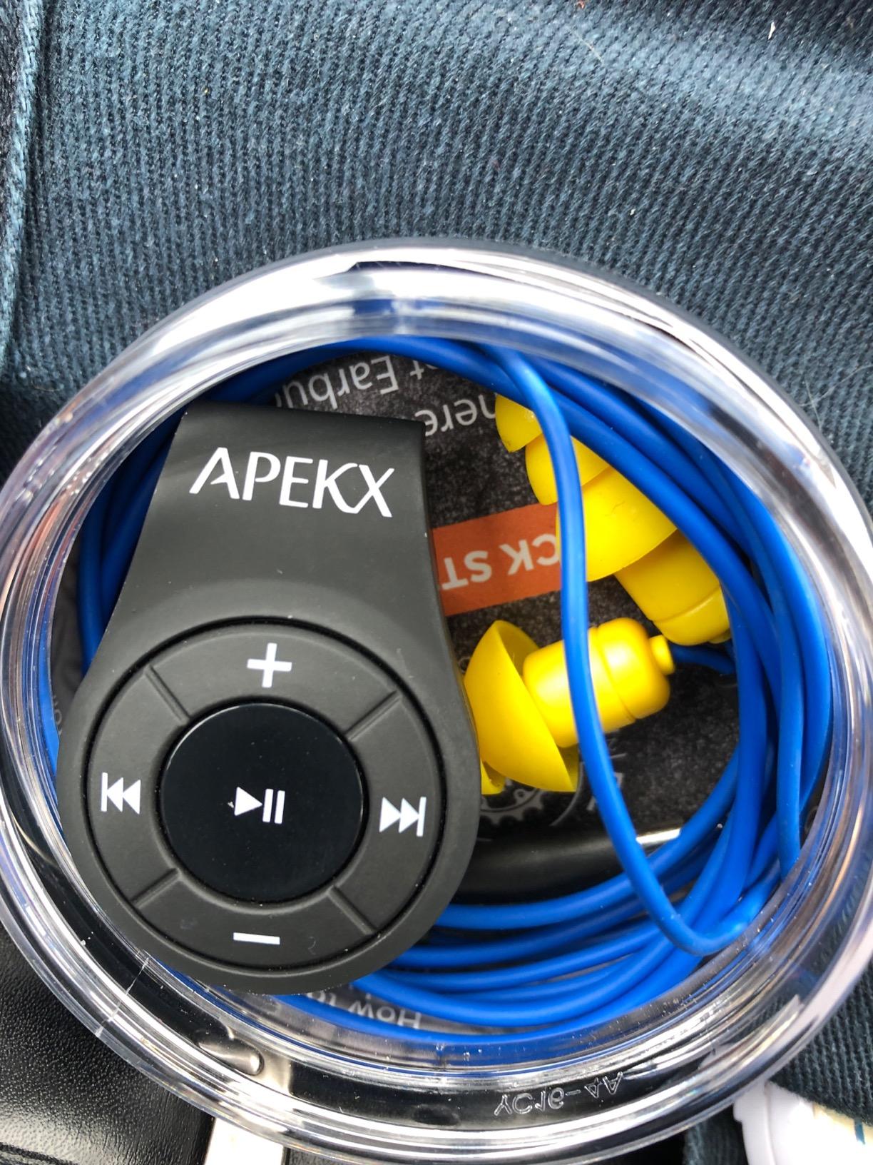 Plugfones Guardian Earplug Headphones - OSHA Approved Noise Isolating in-Ear Earbuds with Hearing Protection - Wired Hybrid for Work and Travel - Includes Silicone and Foam Earplugs - Blue & Yellow - Customer Photo 1