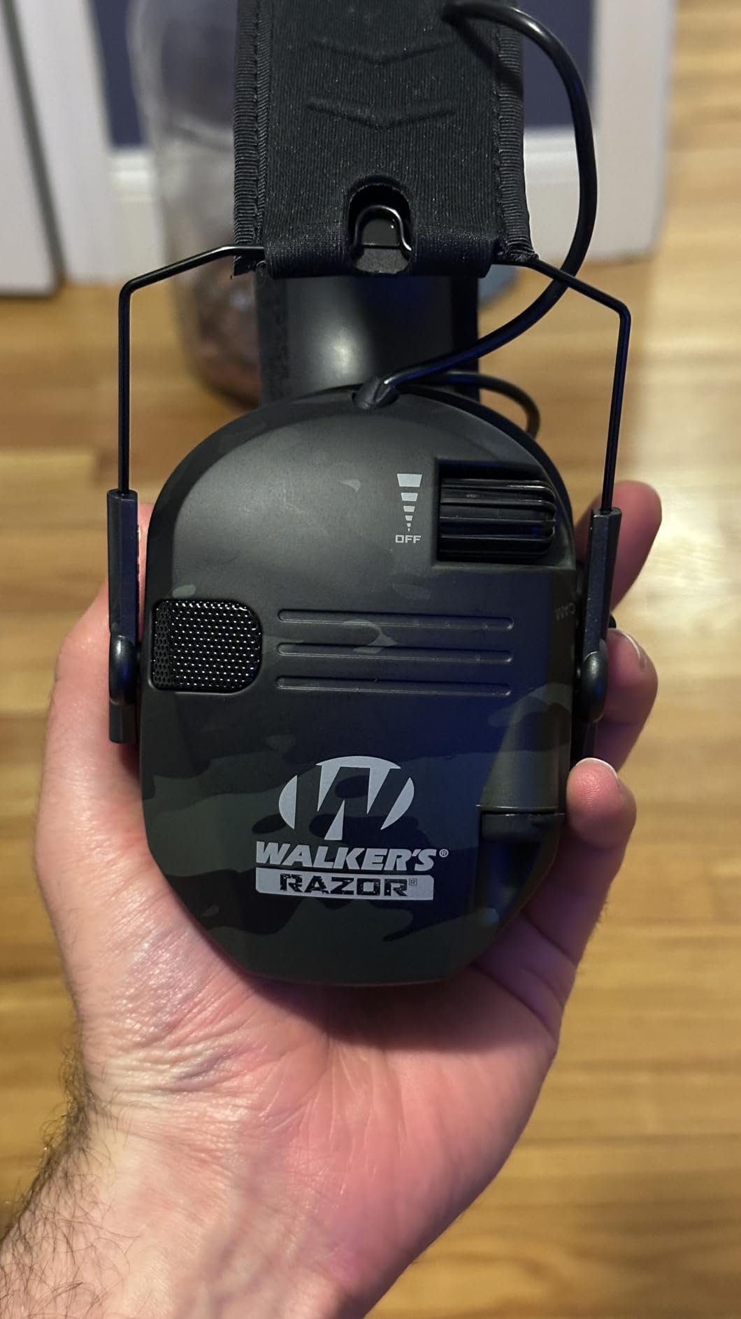 Walker's Razor Slim Ultra Low Profile Compact Design Adjustable Range Shooting Hunting Hearing Protection Electronic Earmuffs Customer Review Walker's Razor Slim Ultra Low Profile Compact Design Adjustable Range Shooting Hunting Hearing Protection Electronic Earmuffs - Customer Photo 1