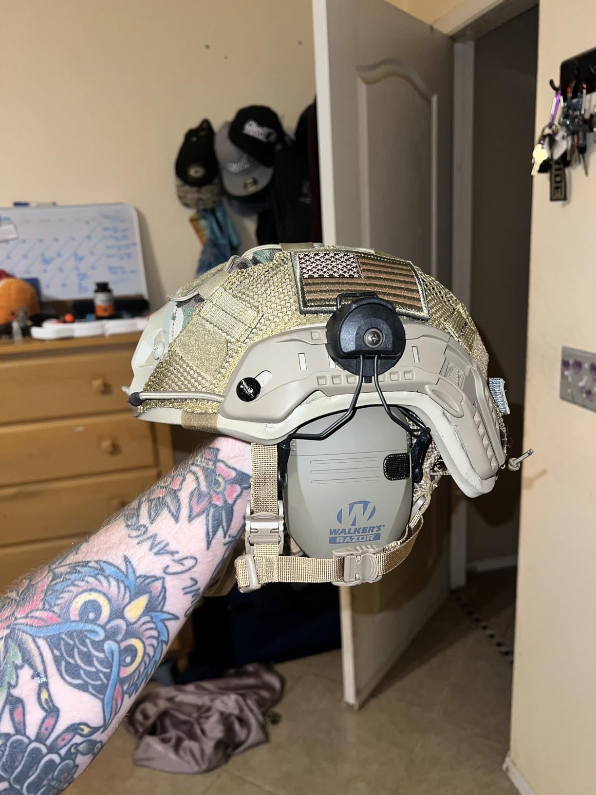 Walker's Razor Slim Ultra Low Profile Compact Design Adjustable Range Shooting Hunting Hearing Protection Electronic Earmuffs Customer Review Walker's Razor Slim Ultra Low Profile Compact Design Adjustable Range Shooting Hunting Hearing Protection Electronic Earmuffs - Customer Photo 2