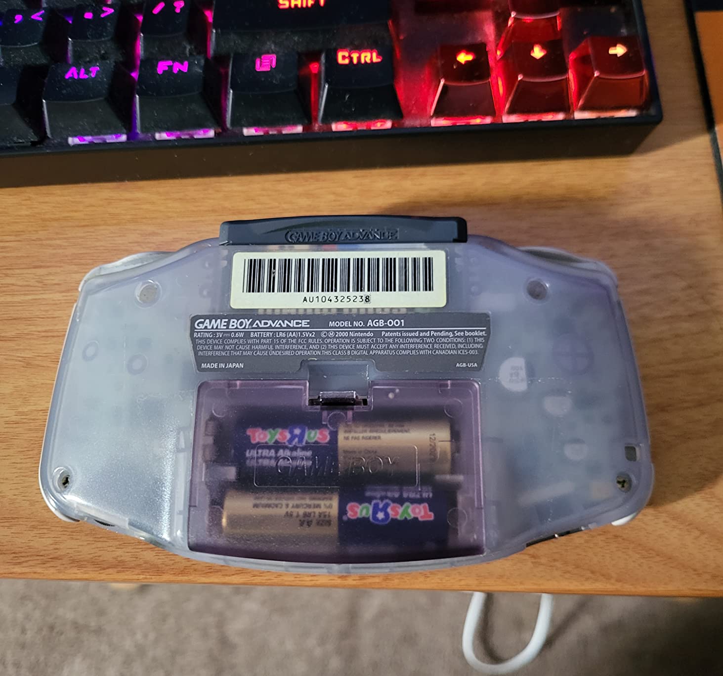 Clear Purple Battery Cover Case Back Door Part for Nintendo Gameboy Advance GBA - Customer Photo 1