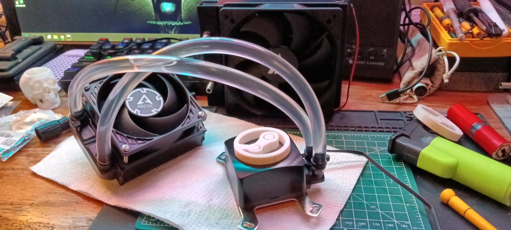 10 Pipe Aluminum Heat Exchanger Radiator for PC CPU CO2 Laser Water Cool System Computer 80mm - Customer Photo 1