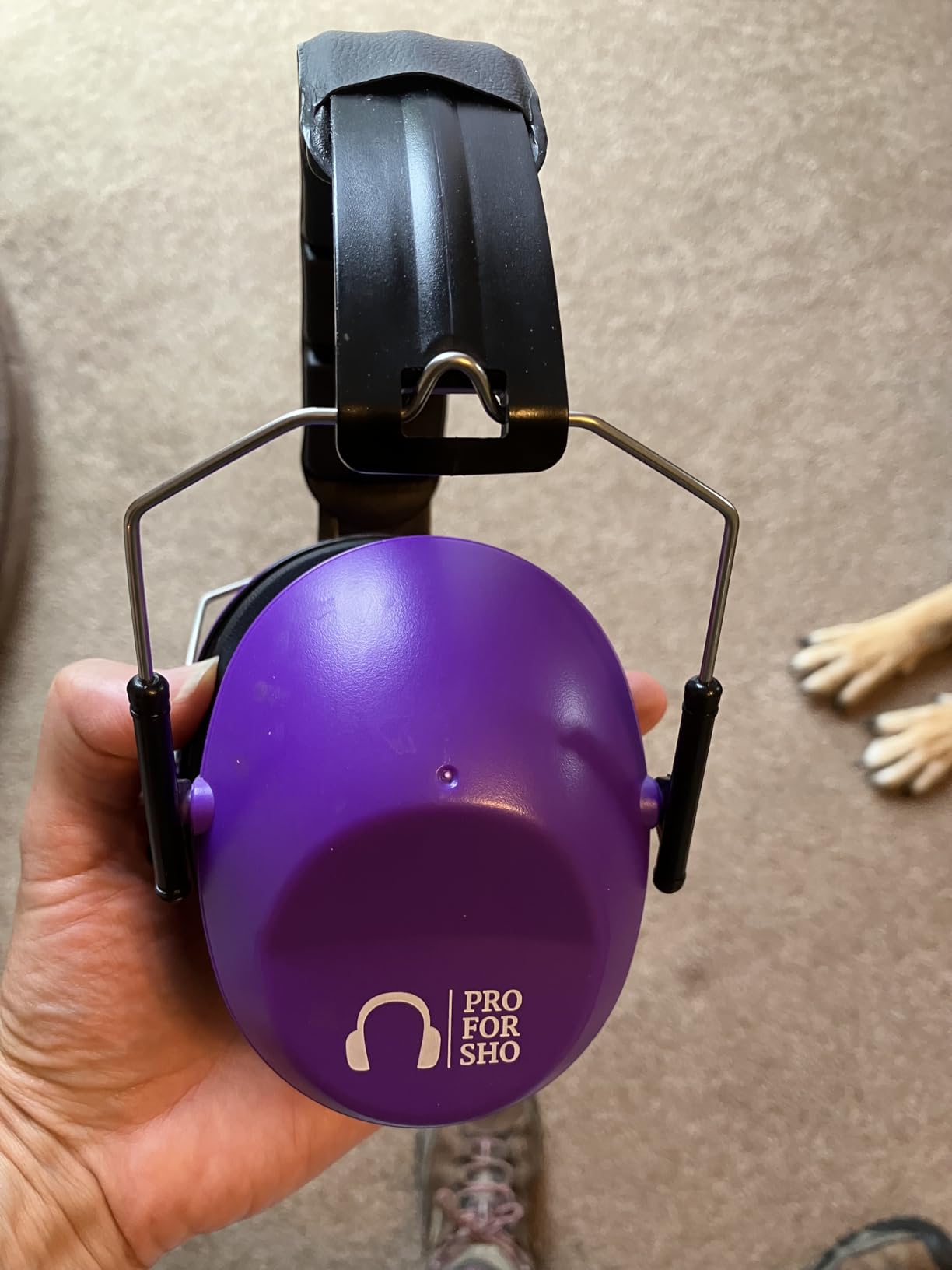Pro For Sho 34dB NRR Hearing Protection Ear Muffs - Highest NRR in Compact Design, Ear Protection for Shooting, Mowing, Work Customer Review Pro For Sho 34dB NRR Hearing Protection Ear Muffs - Highest NRR in Compact Design, Ear Protection for Shooting, Mowing, Work - Customer Photo 2