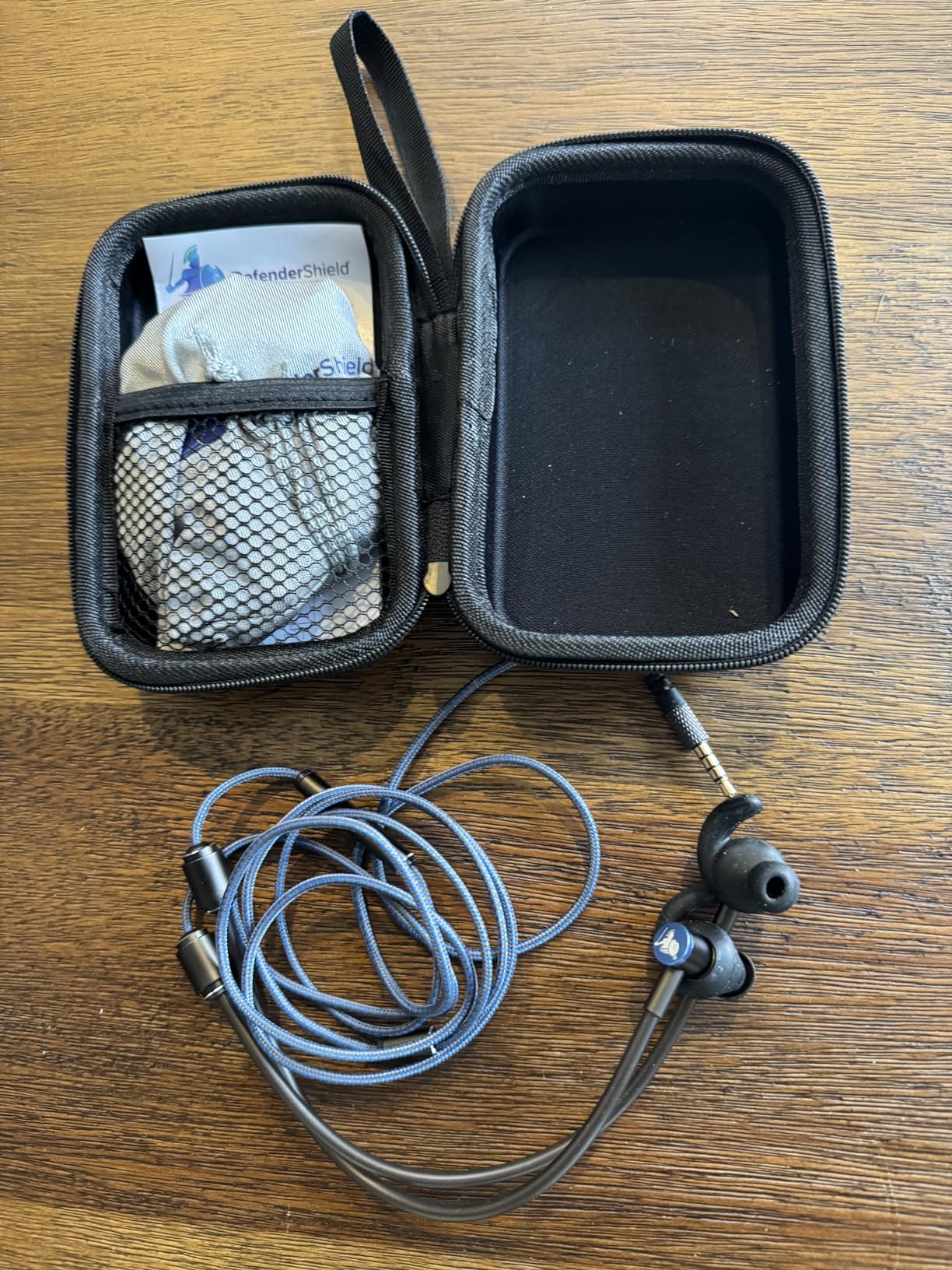 DefenderShield Air Tube Stereo Wired Earbuds – Universal Acoustic Headphones with Built-in Mic & Audio Controls – Secure Fit Wired Headphones with 3.5mm Audio Jack, Sports Tips & 3 Ear Tip Sizes - Customer Photo 1