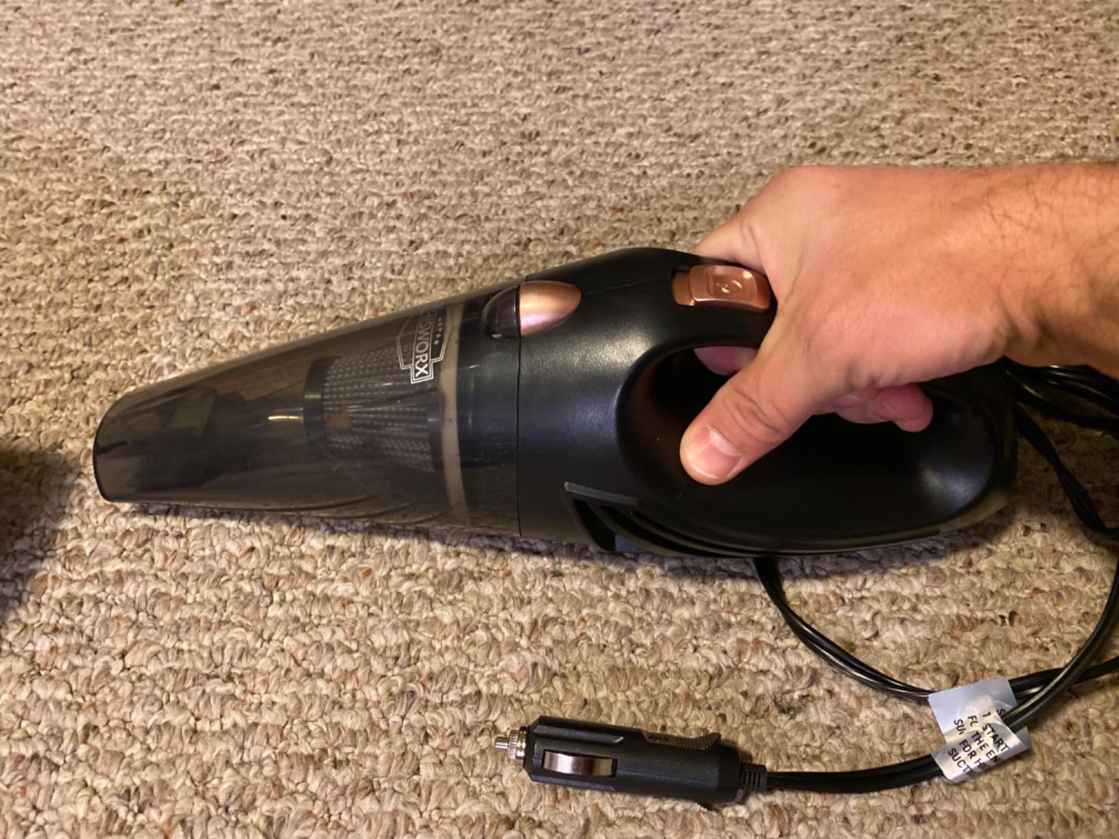 THISWORX Car Vacuum Cleaner - Portable, High Power, Handheld Vacuums w/ 3 Attachments, 16 Ft Cord & Bag - 12v, Auto Accessories Kit for Interior Detailing - Black - Customer Photo 2