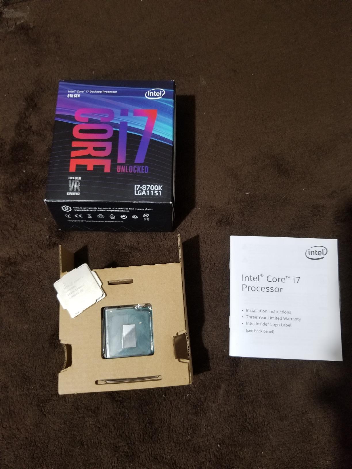 Intel Core i7-8700K Desktop Processor 6 Cores up to 4.7GHz Turbo Unlocked LGA1151 300 Series 95W - Customer Photo 2