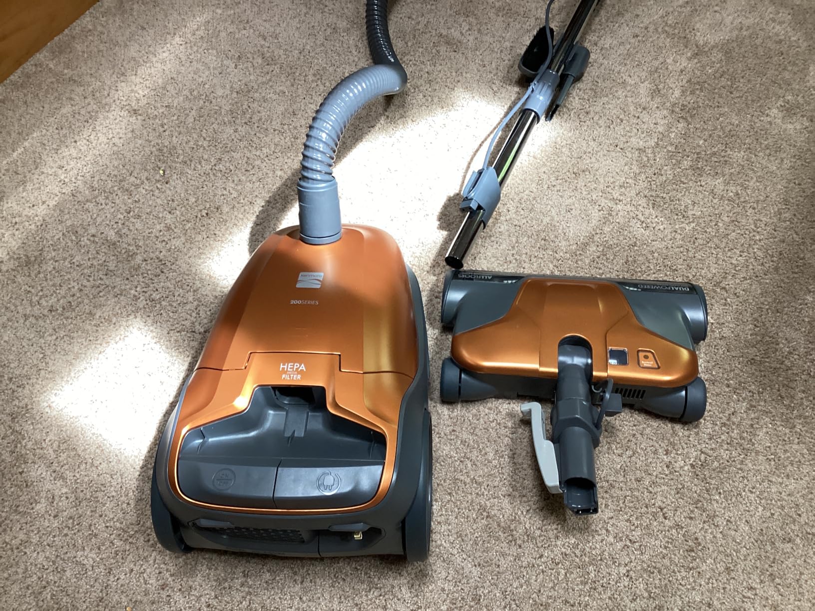 Kenmore 81214 200 Series Pet Friendly Lightweight Bagged Canister Vacuum with HEPA, 2 Motor System, and 3 Cleaning Tools-Orange - Customer Photo 5