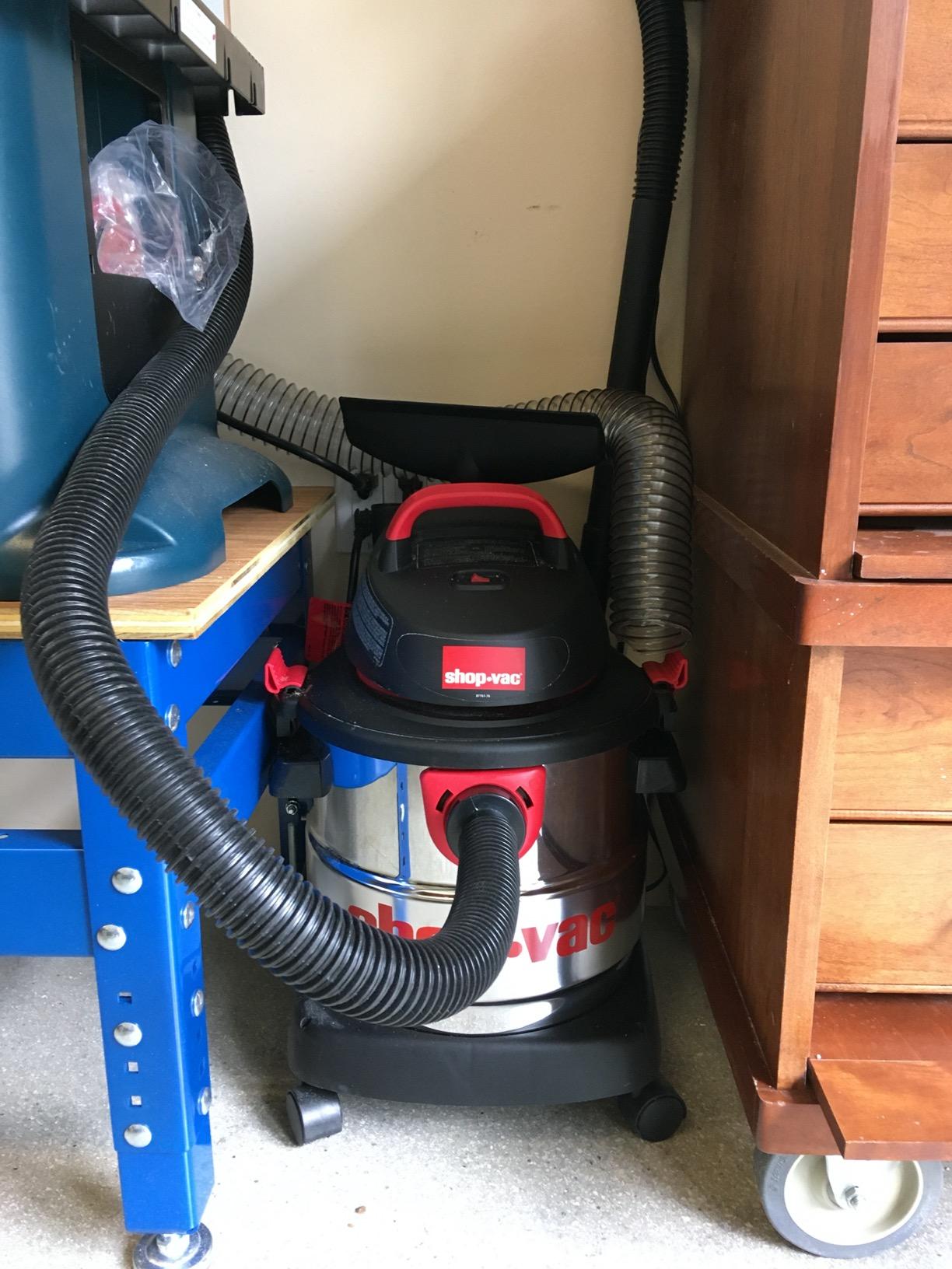 Shop-Vac 5989305 Wet/Dry Vacuum, 5 Gallon, 4.5 Peak HP Stainless Steel Vacuum, 1.25 Inch Diameter x 7 Foot Hose, 6 Ft Cord Length, Ideal for Jobsite, Garage, Car & Workshop - Customer Photo 1