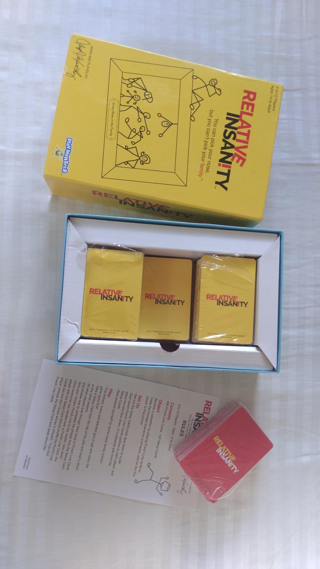 Relative Insanity, Card Games - Family Games Night, Kids Games, Laugh Till You Drop Card Games for Adults, Travel Games, Fun, Kid Games, Designed by Comedian Jeff Foxworthy, Multi-Player, Ages 14+ - Customer Photo 1