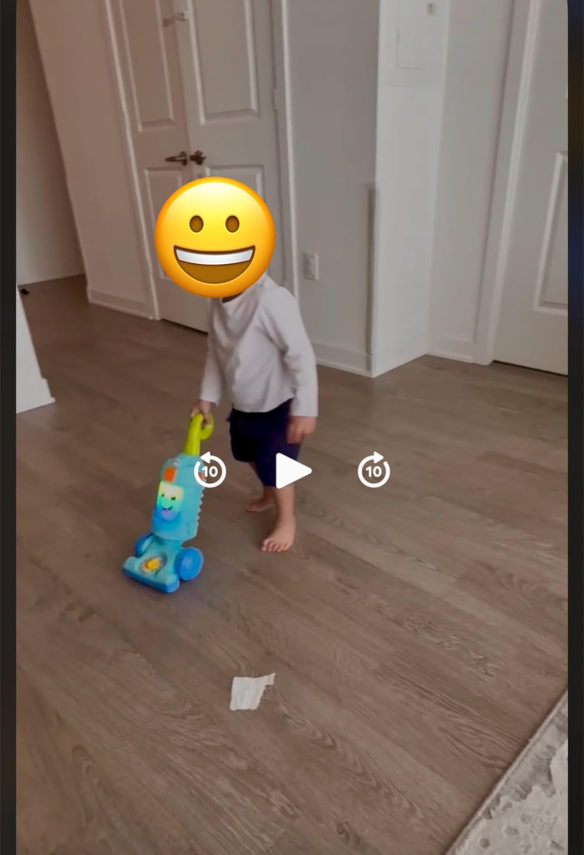 Fisher-Price Toddler Toy Laugh & Learn Light-Up Learning Vacuum Musical Push Along for Pretend Play Infants Ages 1+ Years (Amazon Exclusive) - Customer Photo 1