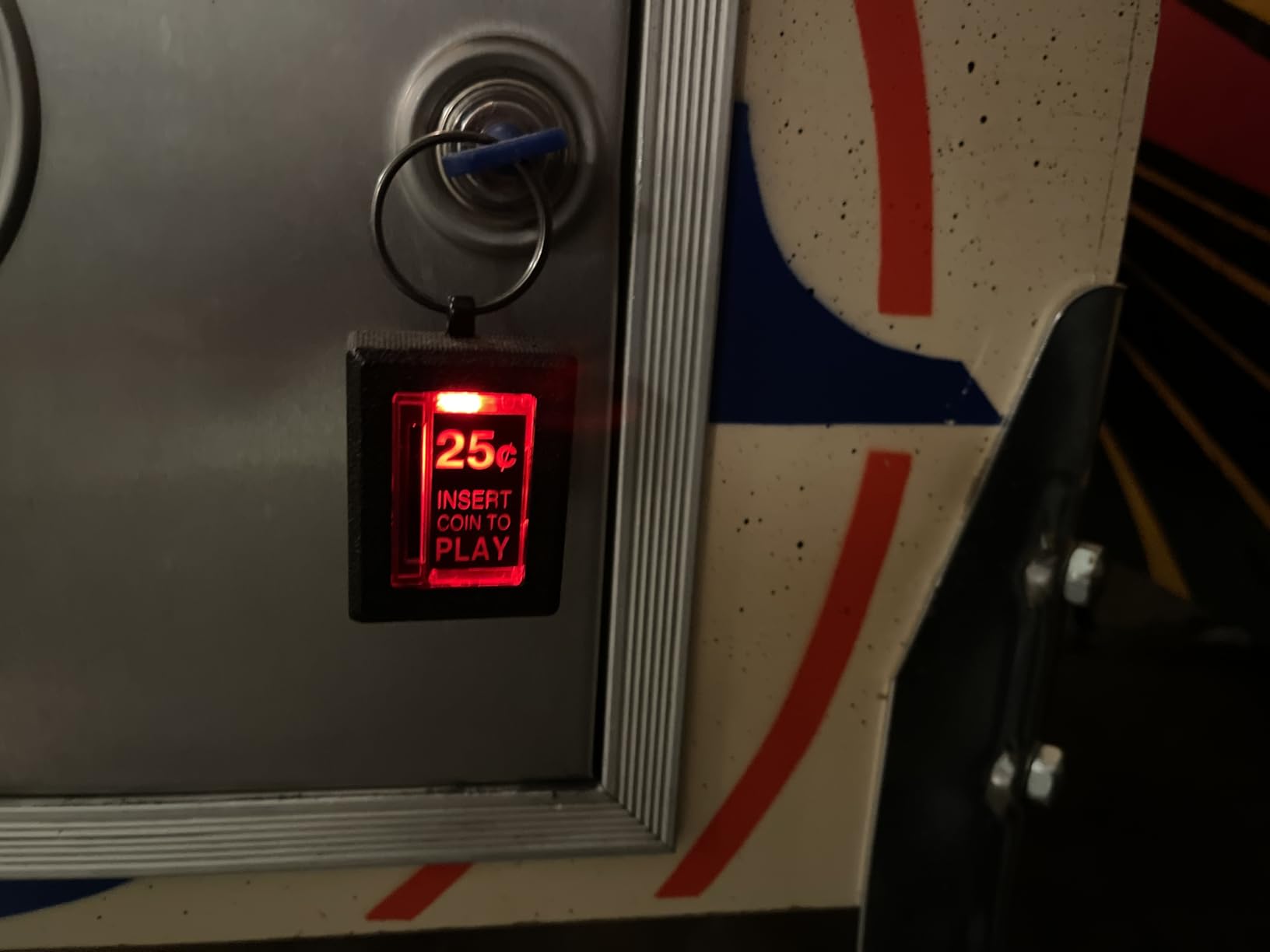 New Wave Toys RepliCade Insert Coin Keychain, Retro Accurate Replica Arcade Light Up LED Button - Customer Photo 1