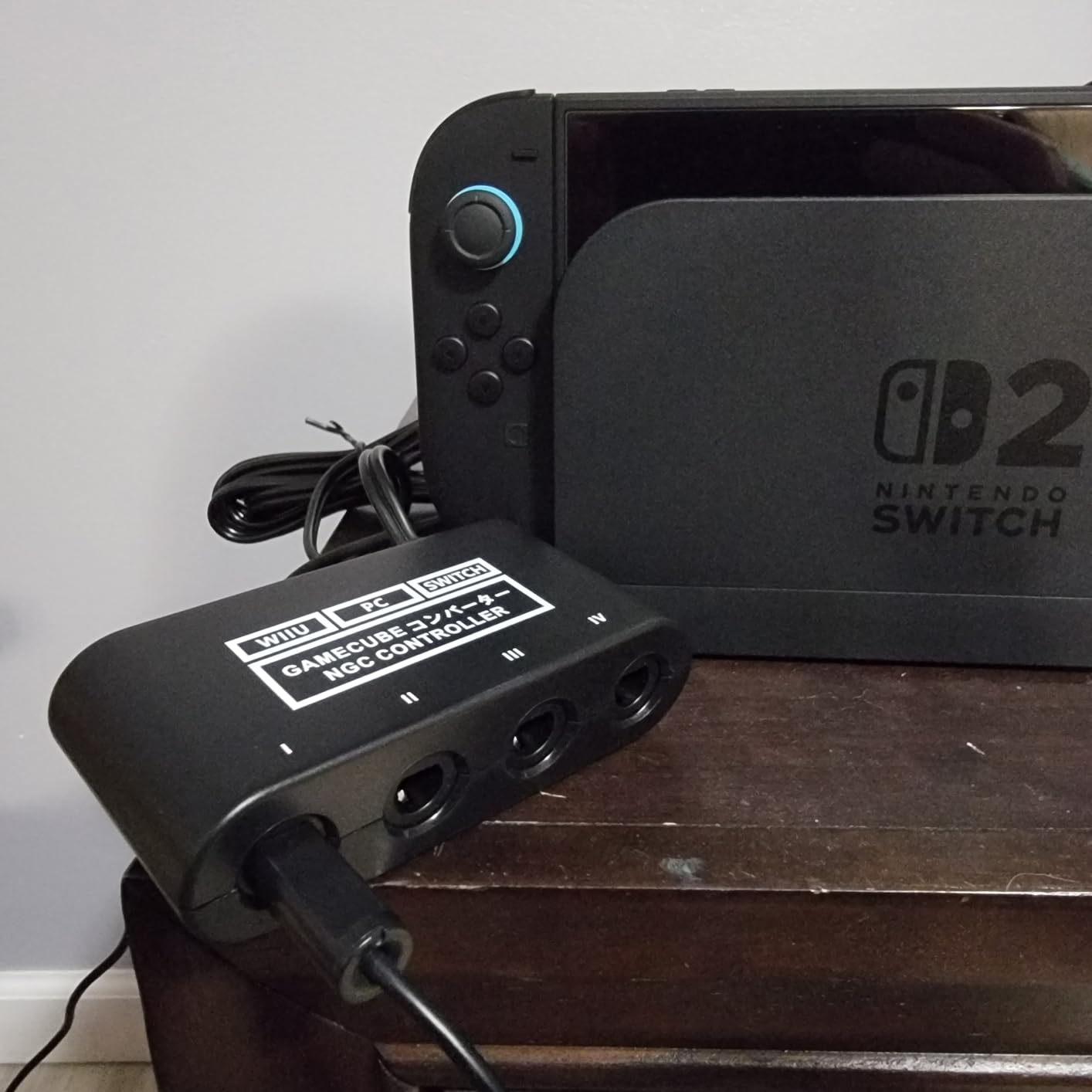 Gamecube Adapter for Nintendo Switch / Wii U / PC and Switch 2 Gamecube Controller Adapter, Super Smash Bros Adapters for NGC Controller, Support Turbo and Vibration Features with 180cm USB Cable - Customer Photo 1