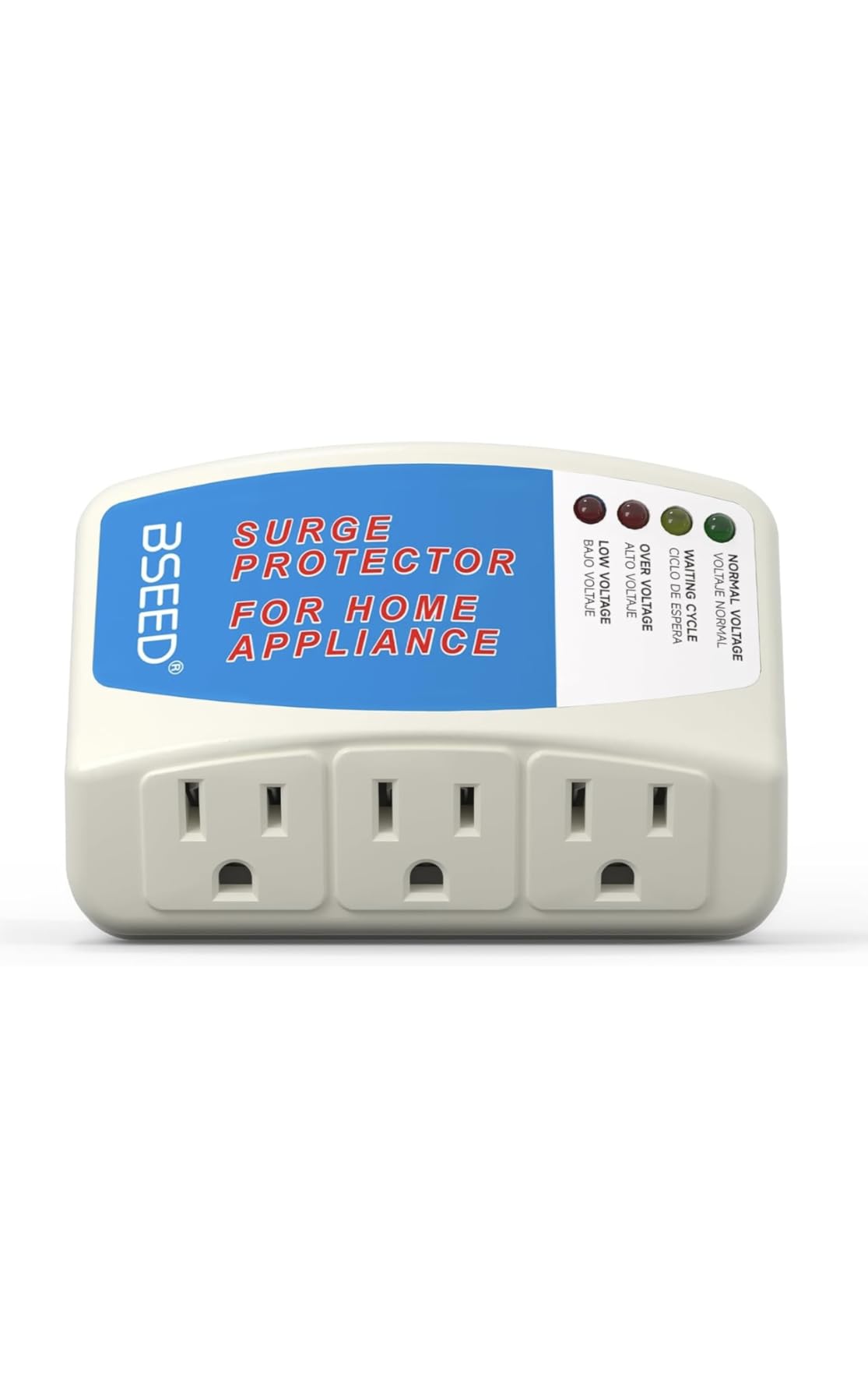 BSEED Surge Protector for Refrigerator, Single Outlet Surge Protector Plug in for Home Appliance Multi Function Plug with Protection Wall Mount Power Suppressor for TV/PC/PS5, 15A, 125V, 1875W, 1 Pack - Customer Photo 1