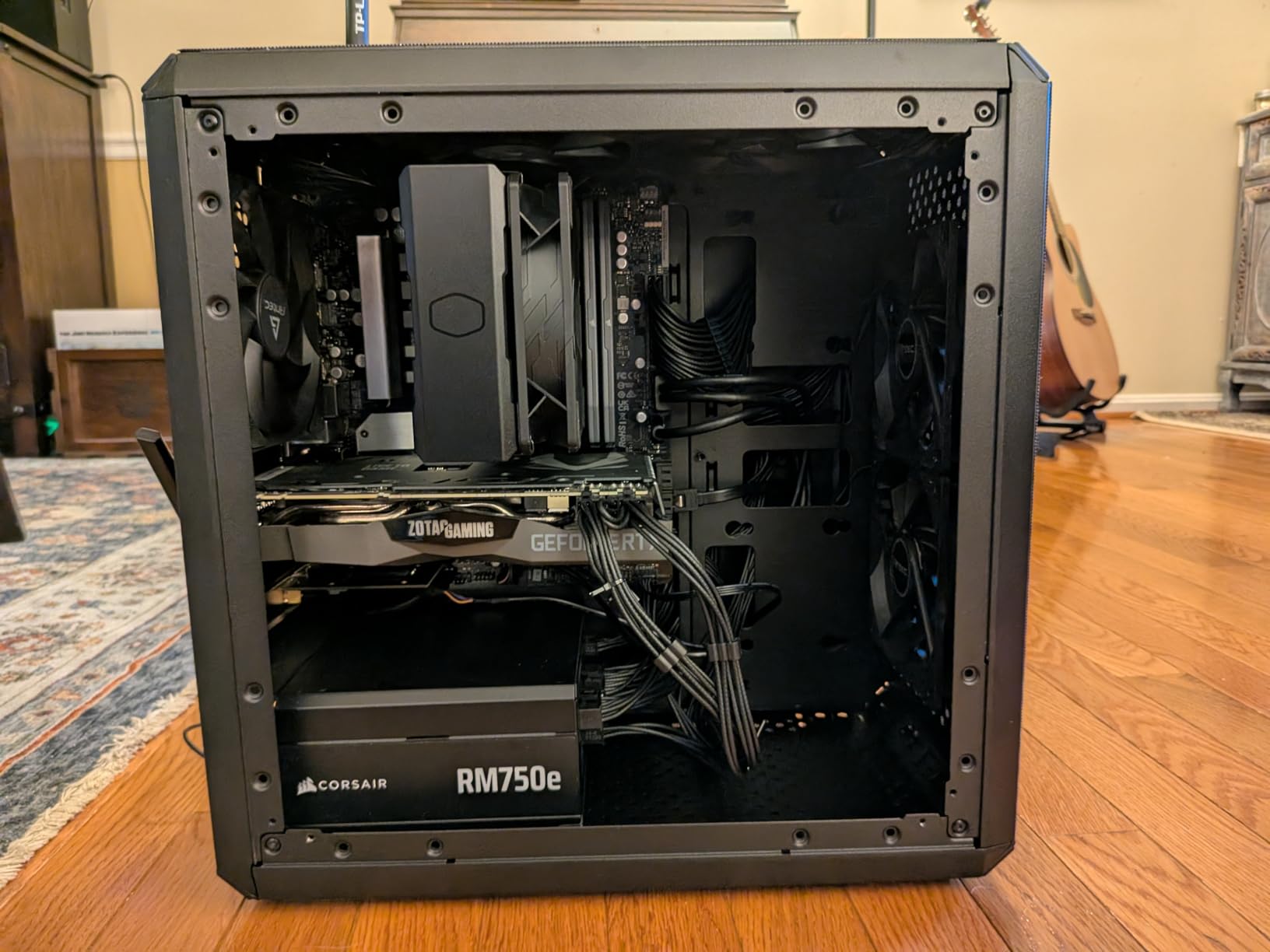 Cooler Master Hyper 212 Black CPU Air Cooler, SickleFlow 120 Edge PWM Fan, Aluminum Top Cover, 4 Copper Heat Pipes, 152mm Tall, AMD Ryzen AM5/AM4, Intel LGA 1851/1700/1200 Brackets - Customer Photo 5