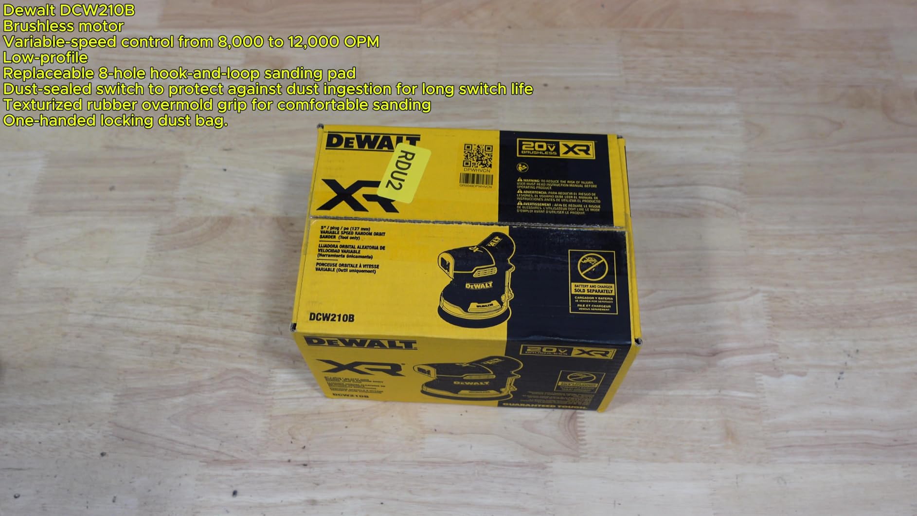 DEWALT 20V MAX Orbital Sander, Tool Only (DCW210B) - Customer Photo 2