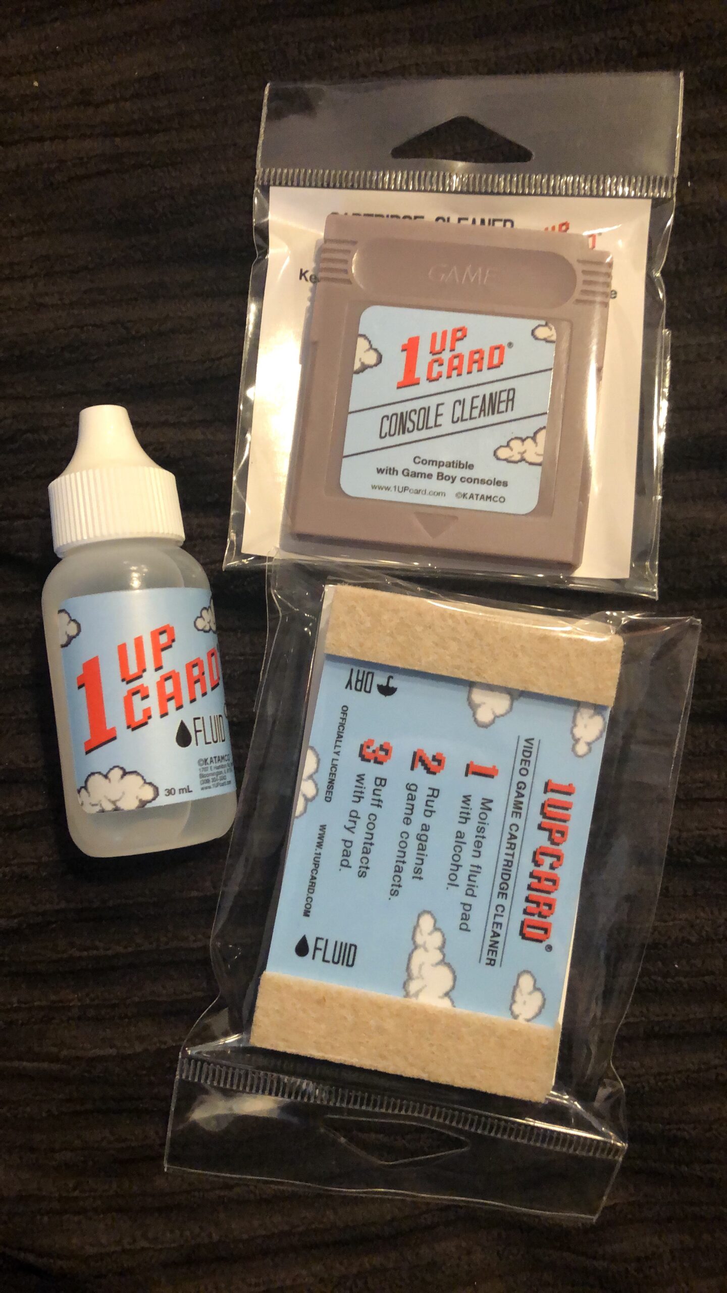 1UPcard Cleaning Kit Combo Compatible With Game Boy, Game Boy Color, and Evercade VS Consoles And Video Games - Customer Photo 1