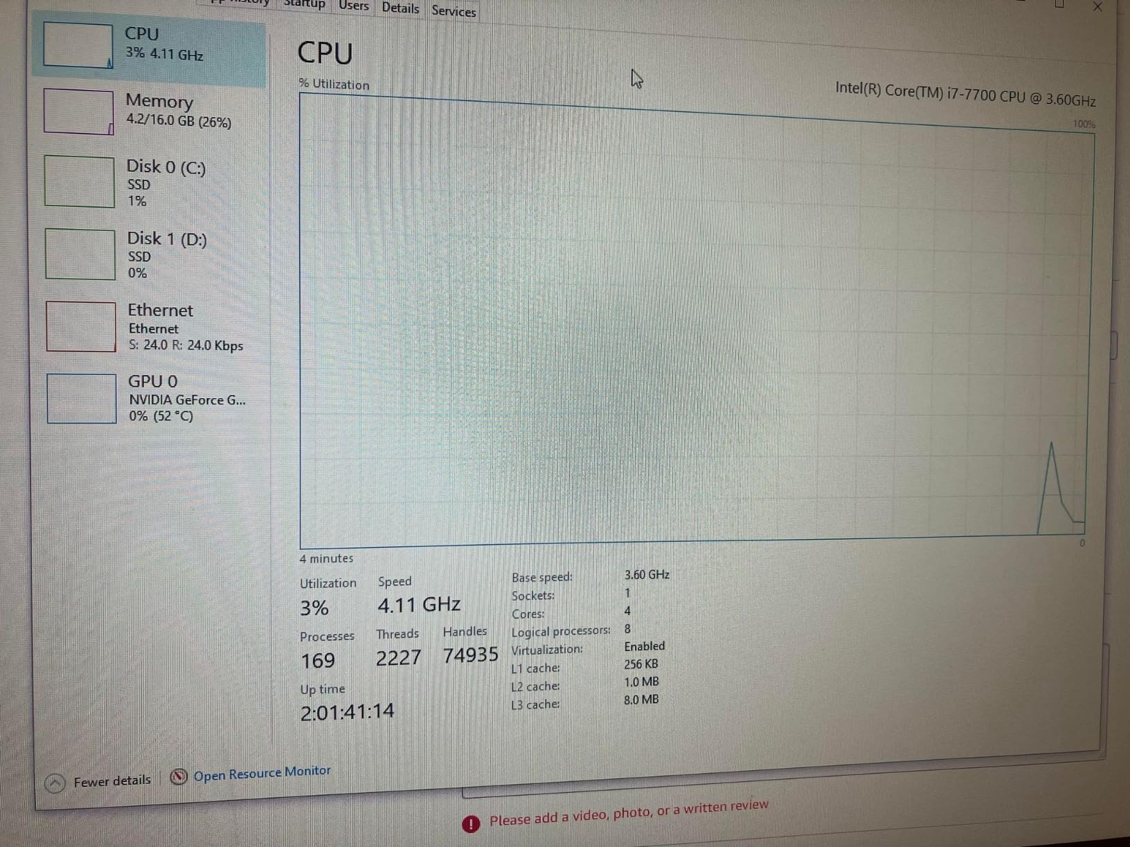 Intel Core i7-7700 Desktop Processor 4 Cores up to 4.2 GHz LGA 1151 100/200 Series 65W (Renewed) - Customer Photo 2