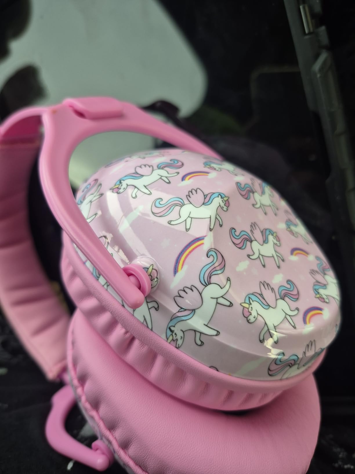 ZOHAN EM030 Kids Ear Protection, Noise Cancelling Headphones Ear Muffs for Autism Sensory, Safety Noise Reduction Hearing Protection for Monster Truck/Concerts/Fireworks/Air Shows - Customer Photo 2