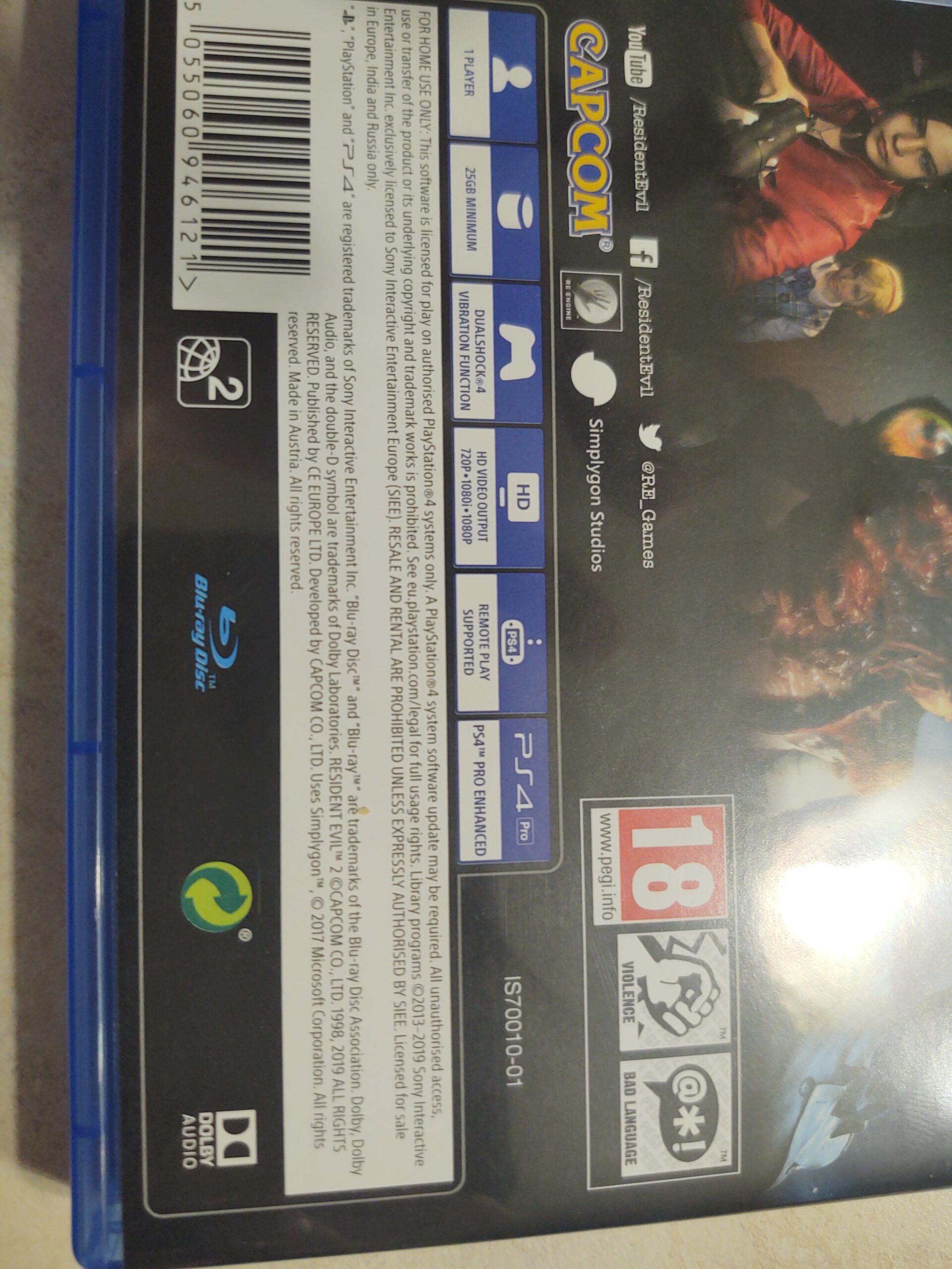 Resident Evil 2 Remake PS4 - Customer Photo 2