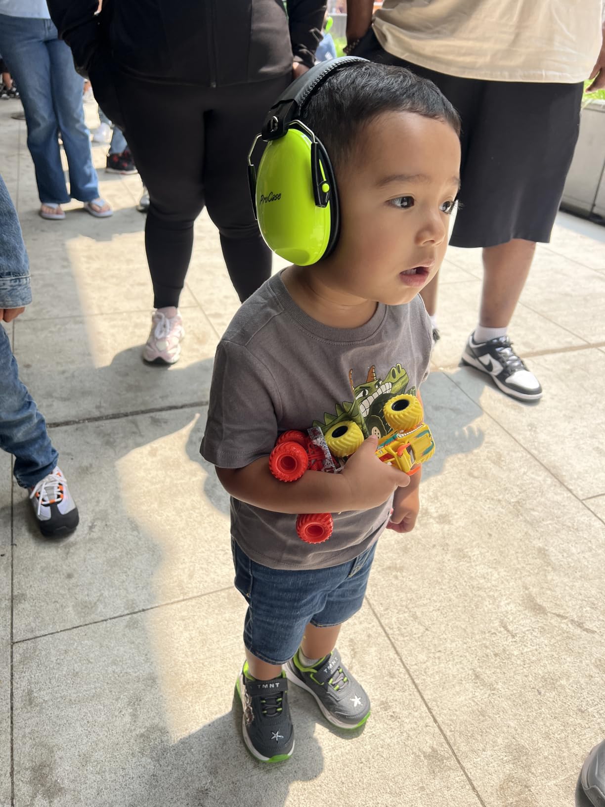 ProCase Noise Cancelling Headphones for Kids Toddler, SNR 27dB Noise Reduction Ear Muffs, Hearing Protection for Monster Jam, Concerts, Fireworks, Shooting, Air Show, Autism Sensory Needs -Blue - Customer Photo 2