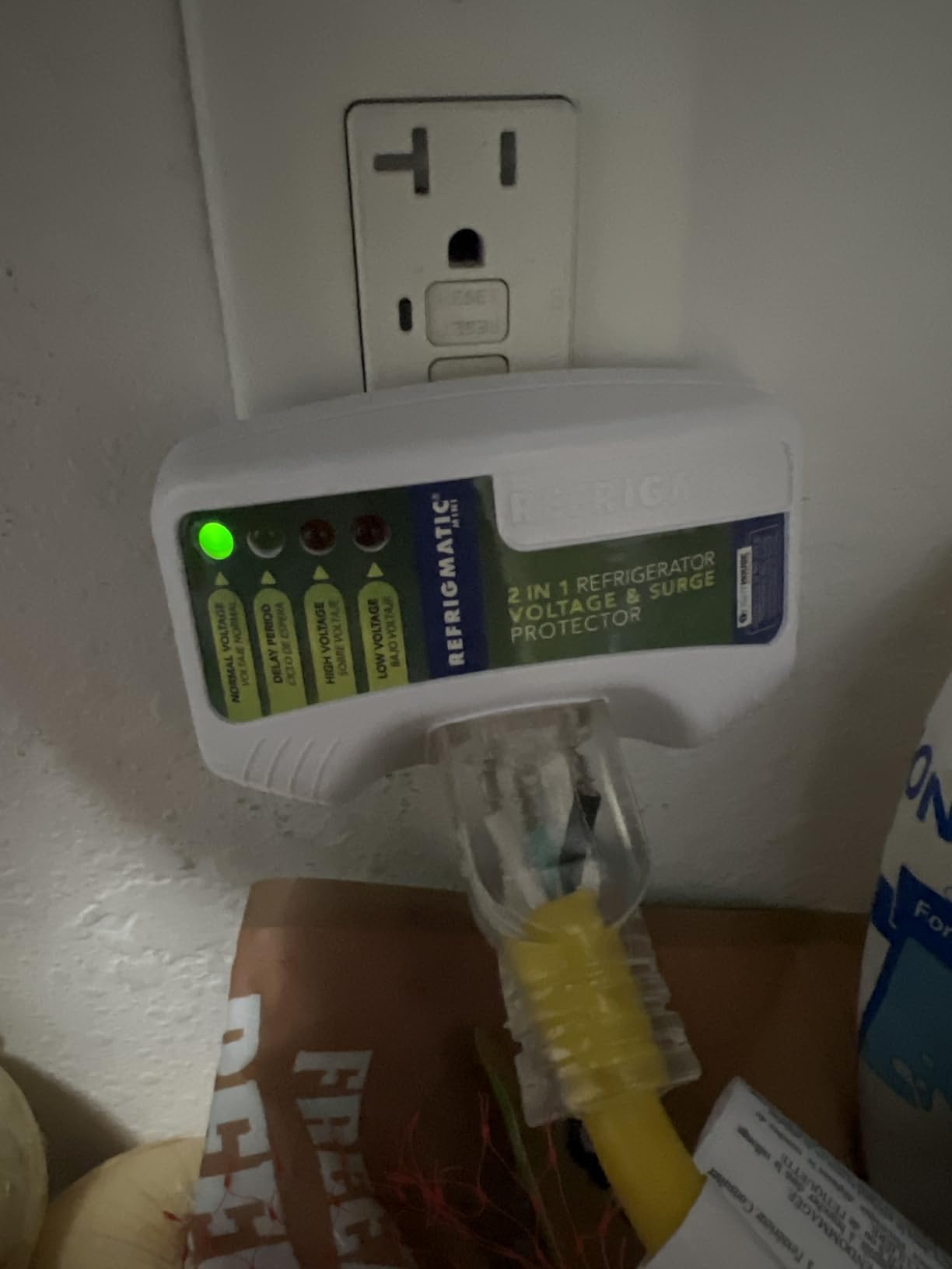 WS-36300 Electronic Voltage & Surge Protector for Refrigerators Up to 27 cu. ft. Protect Your Refrigerator Against High and Low Voltage, Brownouts and Spikes, (2 Pack) - Customer Photo 1