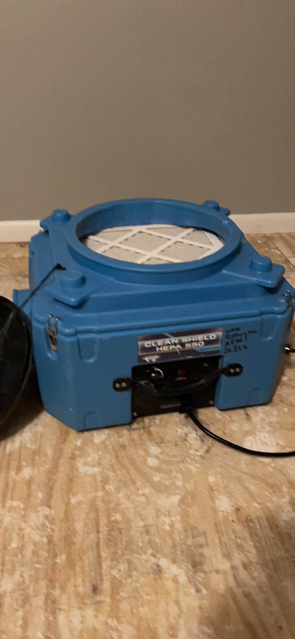 ALORAIR Air Scrubber with 3 Stage Filtration, Stackable Negative Air Machine for Industrial and Commercial Use, Heavy Duty Air Cleaner with MERV-10 Filter, HEPA/Activated carbon Filter, Blue customer photo 2