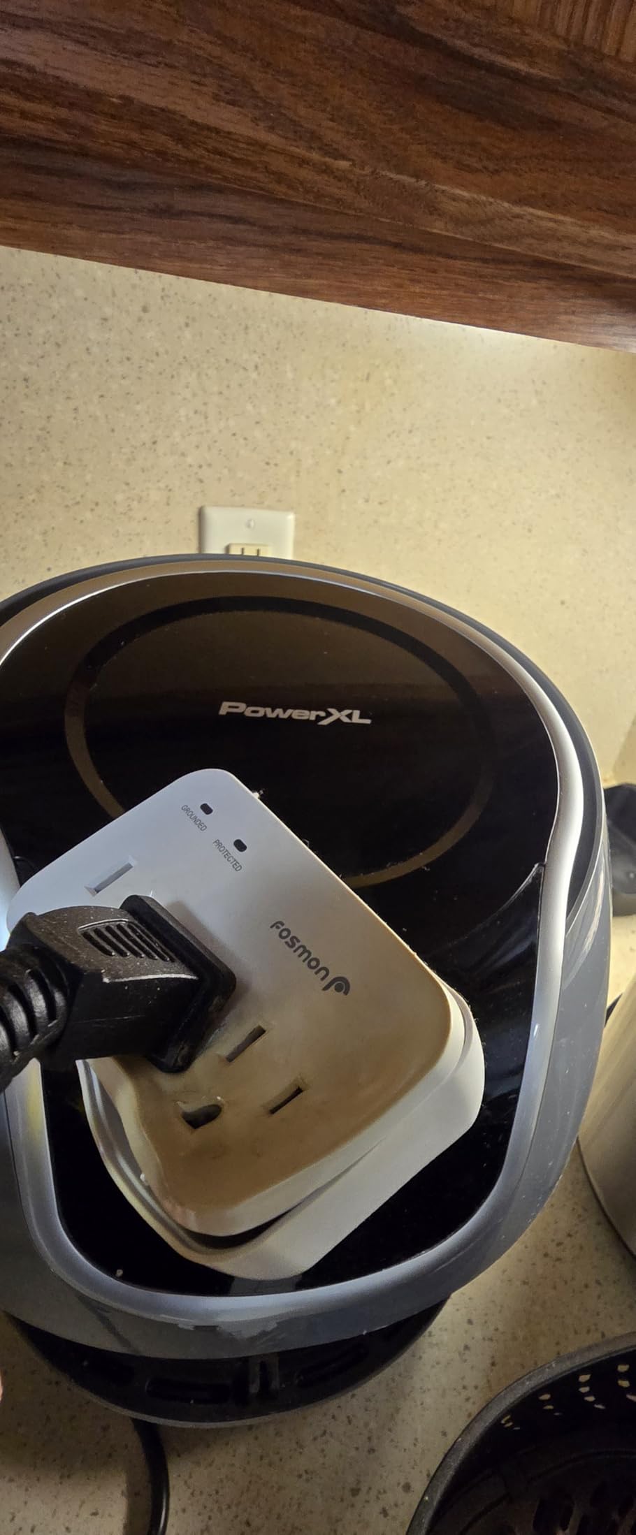 Fosmon Refrigerator Surge Protector, 3 Outlet Heavy Duty Appliance Surge Protector with High Joules for Fridge, Microwave, Washing Machine, Garage Door, 1200J, 1875 Watts, 3 Prong, ETL Listed- 2 Pack - Customer Photo 1