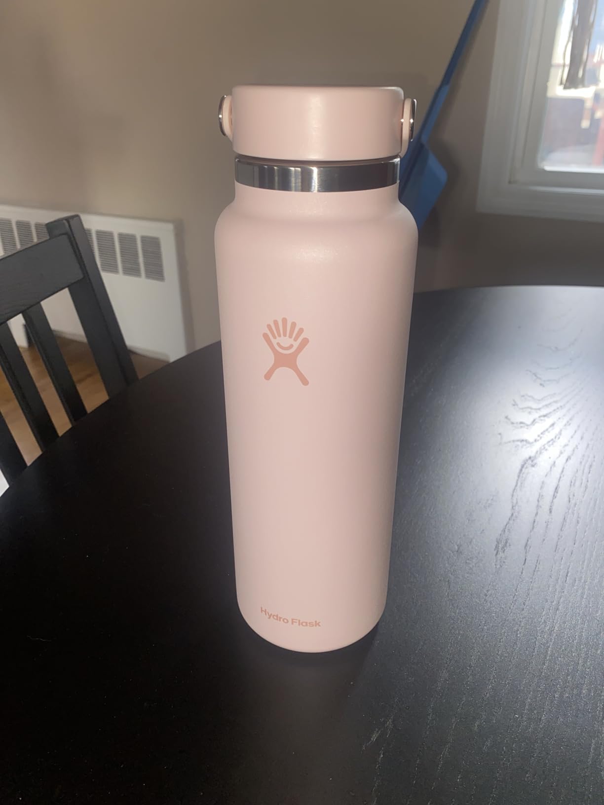 Hydro Flask Water Bottle - Insulated Stainless Steel - Wide Mouth Flex Lid, Non Spill, Leakproof and Refillable in 32 Oz Black - Customer Photo 3